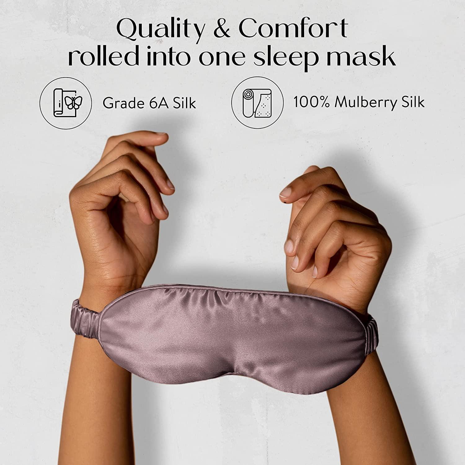 Colorado Home Co Silk Eye Mask for Sleeping, Eye Sleep Mask for Women and  Men, Eye Covers for Sleeping, Blackout Eye Mask for Sleeping, Travel Sleep