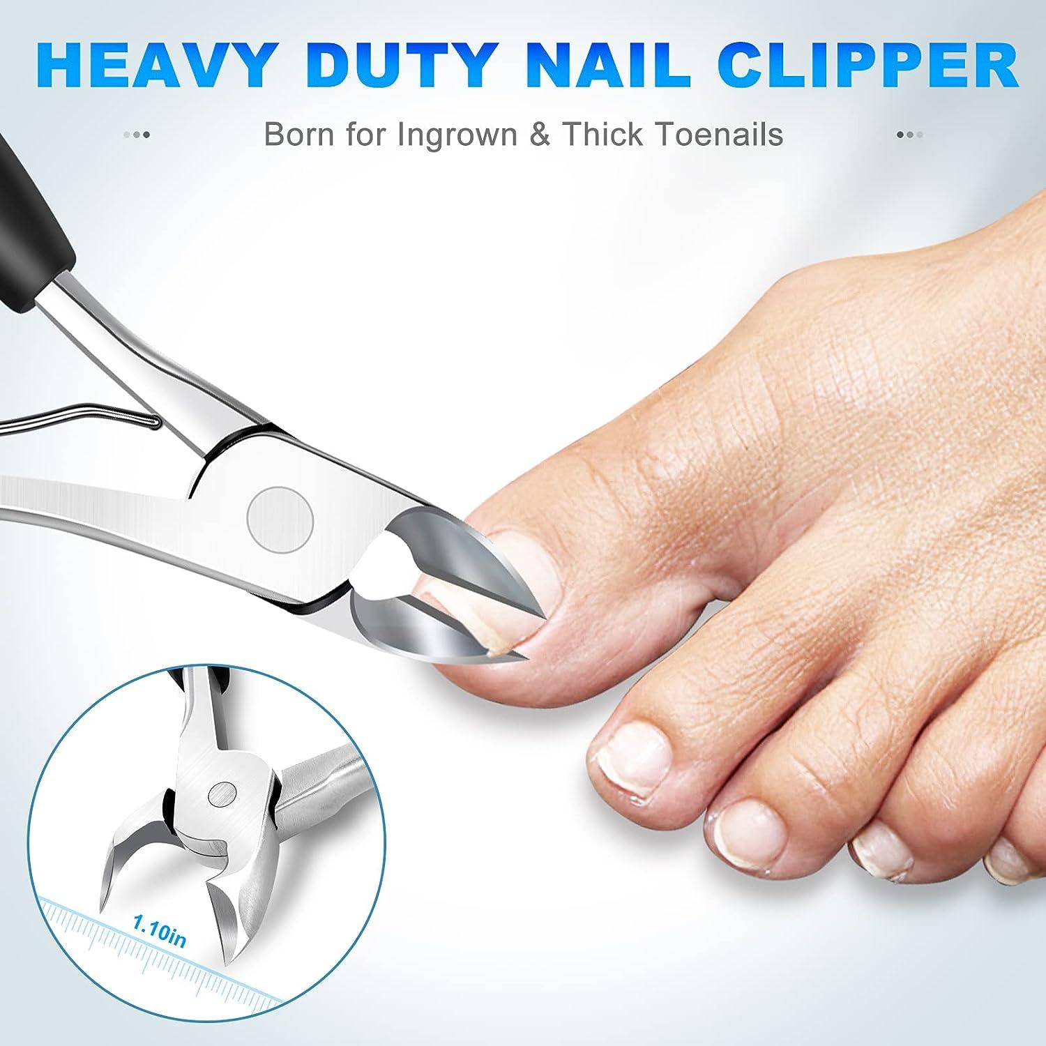 Toenail Clippers for Seniors Thick Toenails - Large Wide Jaw Opening Heavy  Duty Nail Clippers Gifts for Men, Ultra Sharp Blade Professional Adult Toe