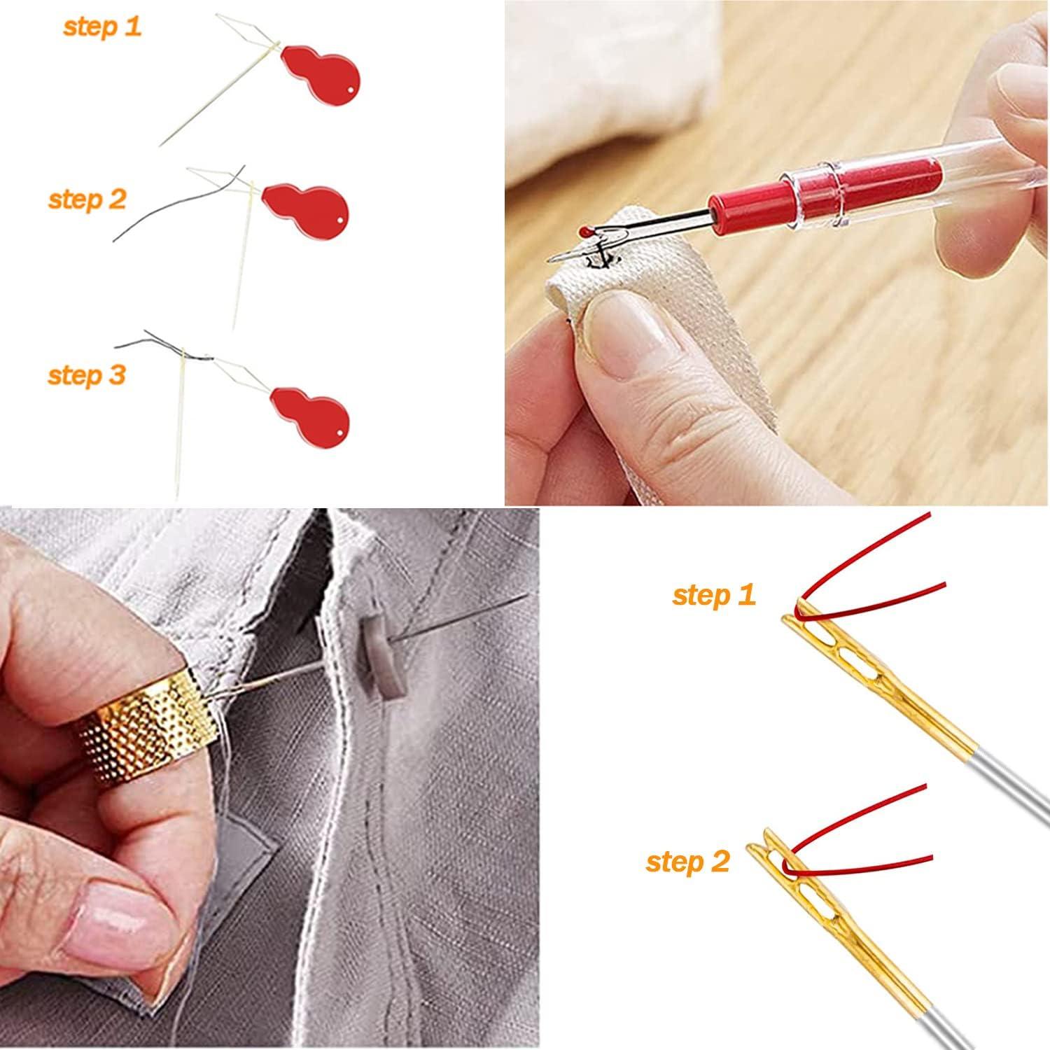 25 Pcs Needle Threader for Hand Sewing for Needles Small Eye