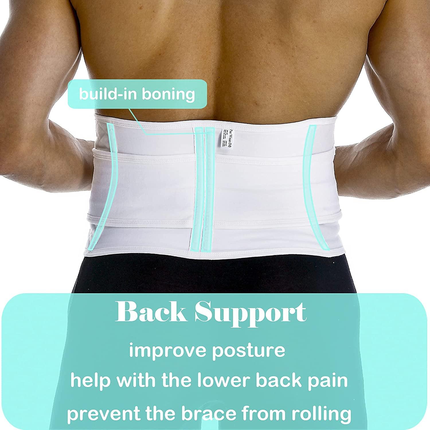 Abdominal Binder | Belly Band Stomach Hernia Support Brace & Back Support  Belt