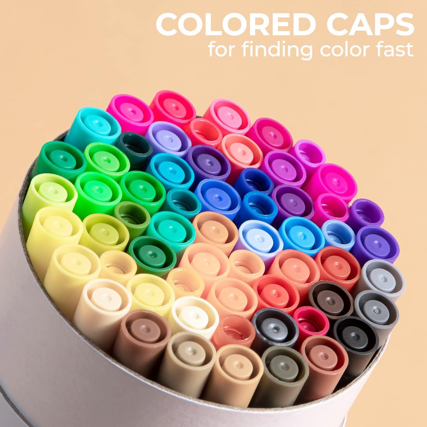  Ohuhu Markers for Adult Coloring Books: 100 Colors