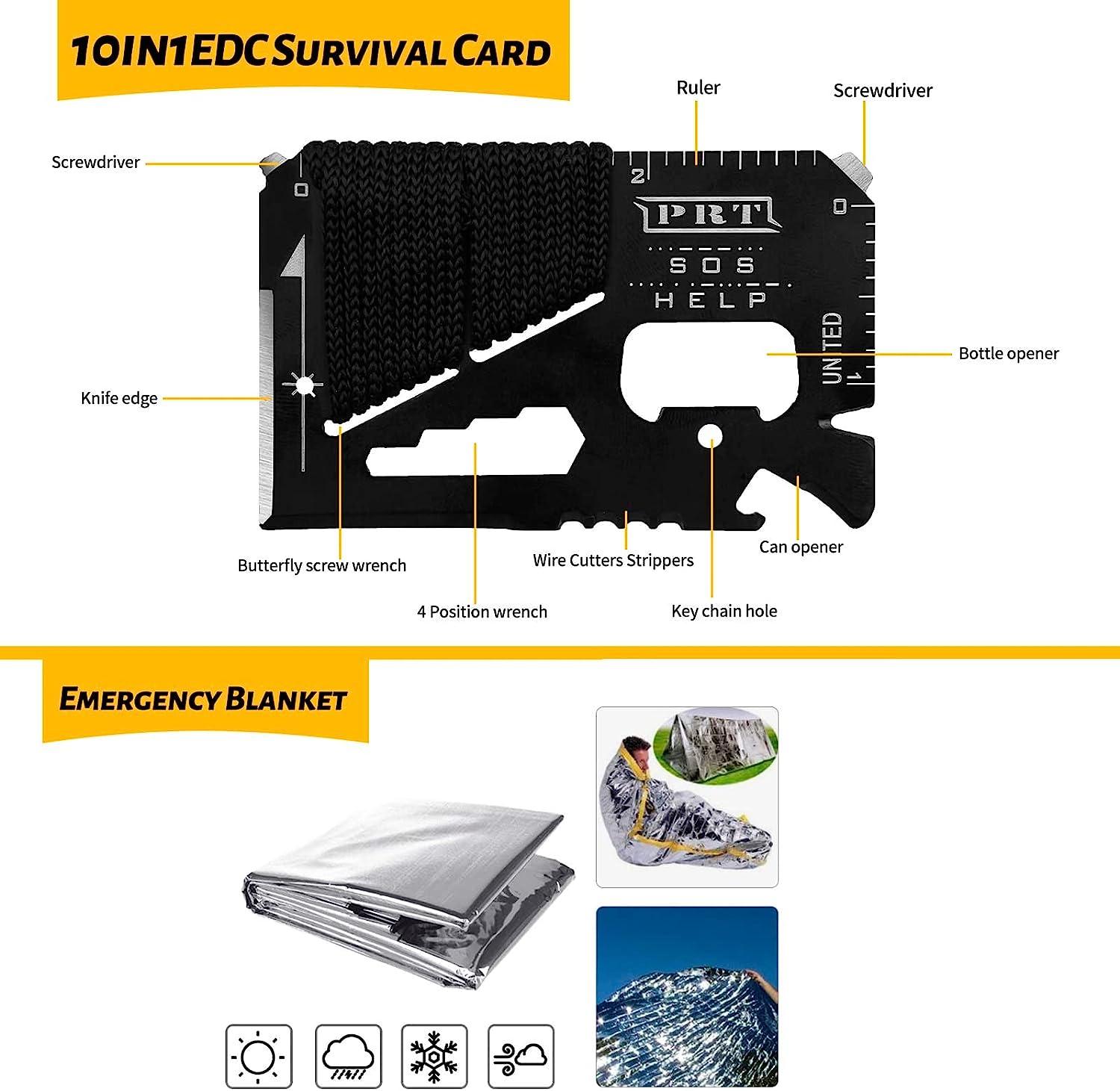 Survival SOS KIT - the most important survival tools, multitool, saw,  flint, compass, whistle, screwdrivers - . Gift Ideas