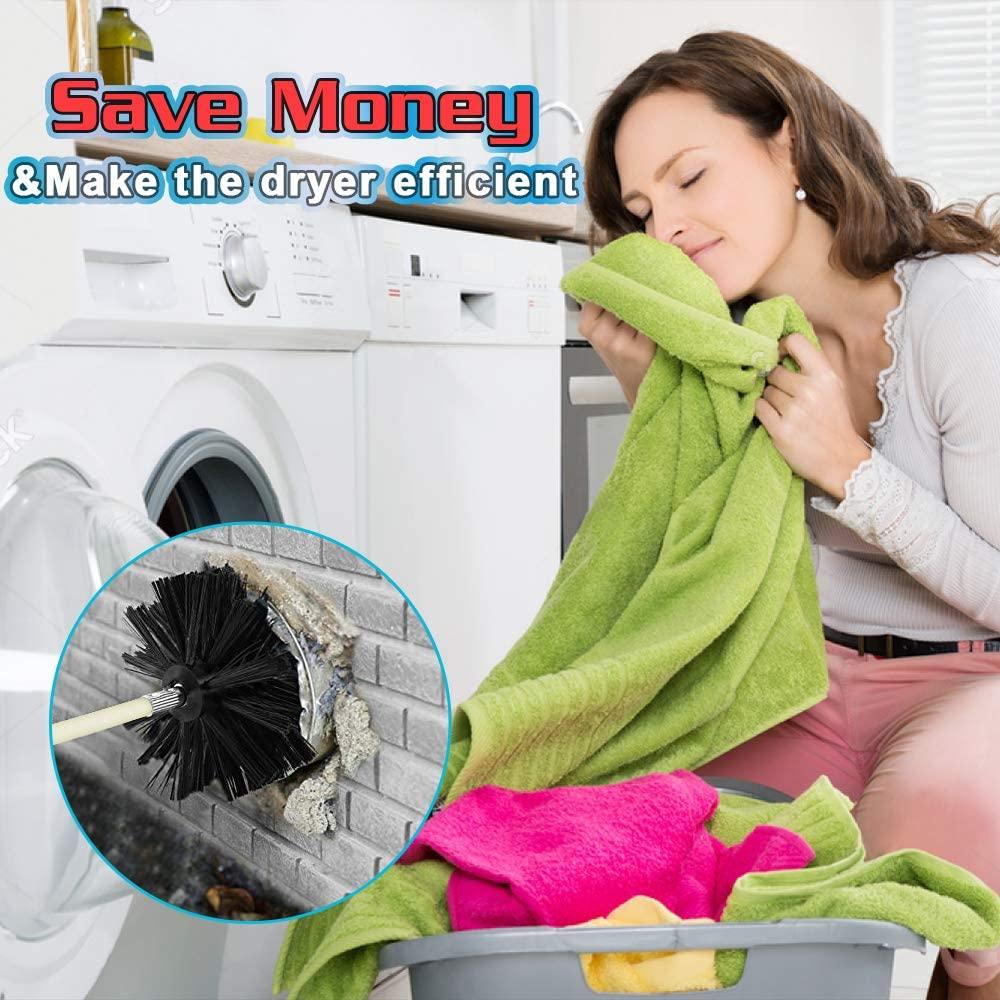30 Ft Dryer Vent Cleaner Kit,Lint Remover Flexible Brush, Cleaning