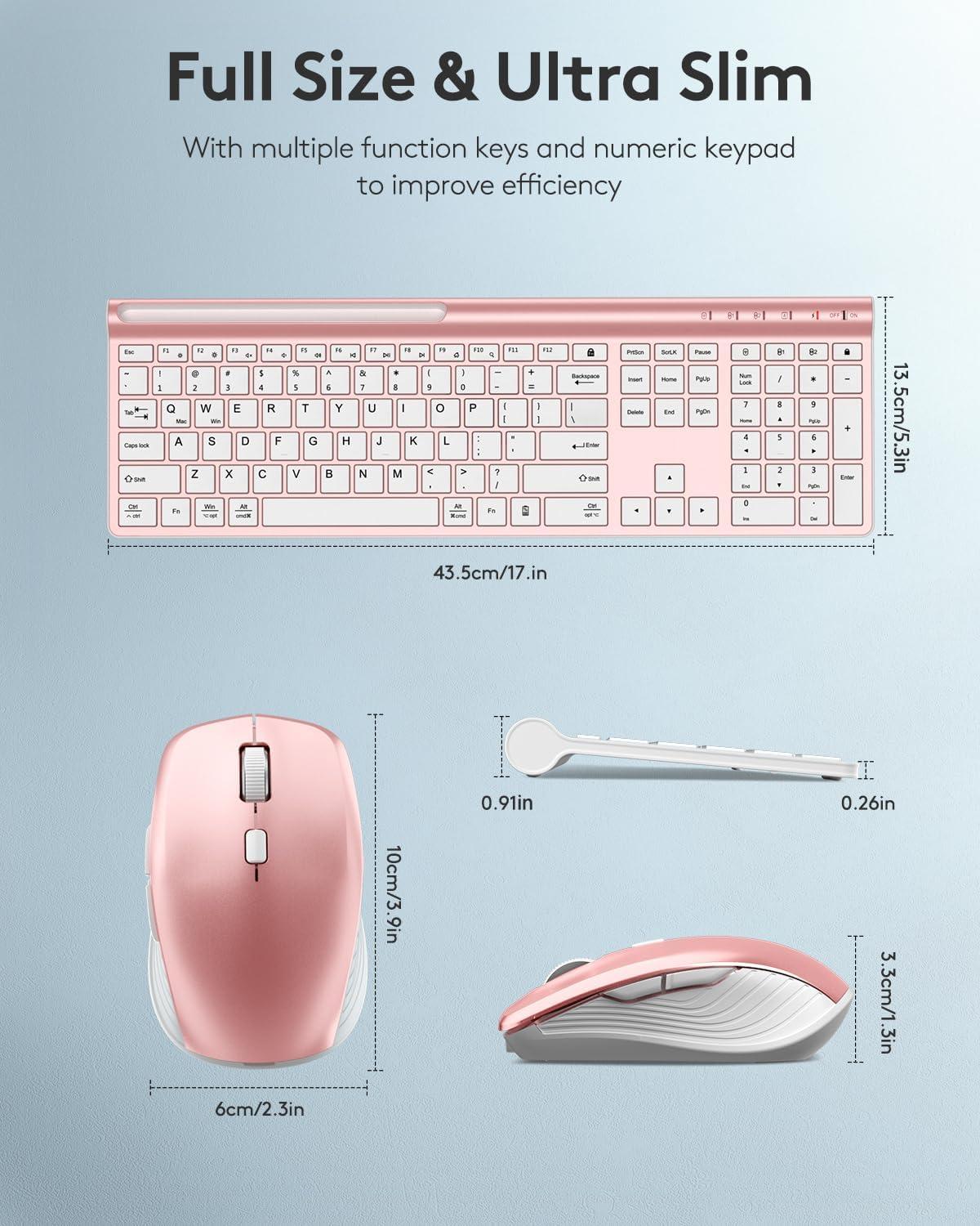 Wireless Keyboard and Mouse Combo - Samsers Ultra Slim
