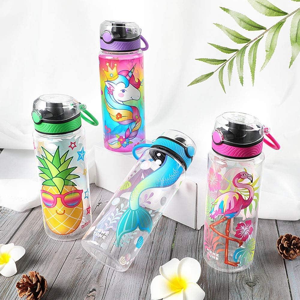  Cute Water Bottle for School Kids Girls, BPA FREE Tritan &  Leak Proof & Easy Clean & Carry Handle, 23oz/ 680ml - Flamingo : Baby