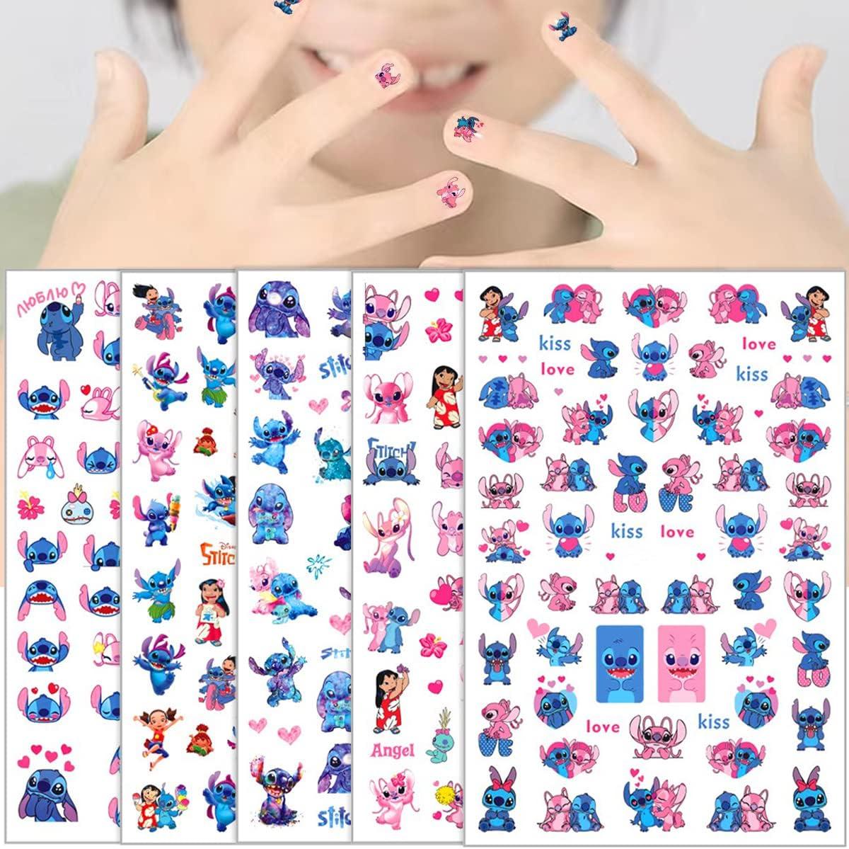 Cute Nail Stickers 6 Sheets Nail Art Stickers 3D Self Adhesive Nail Design  Stickers Kawaii Designer Anime Nail Decals for Women Girls Kids Cartoon