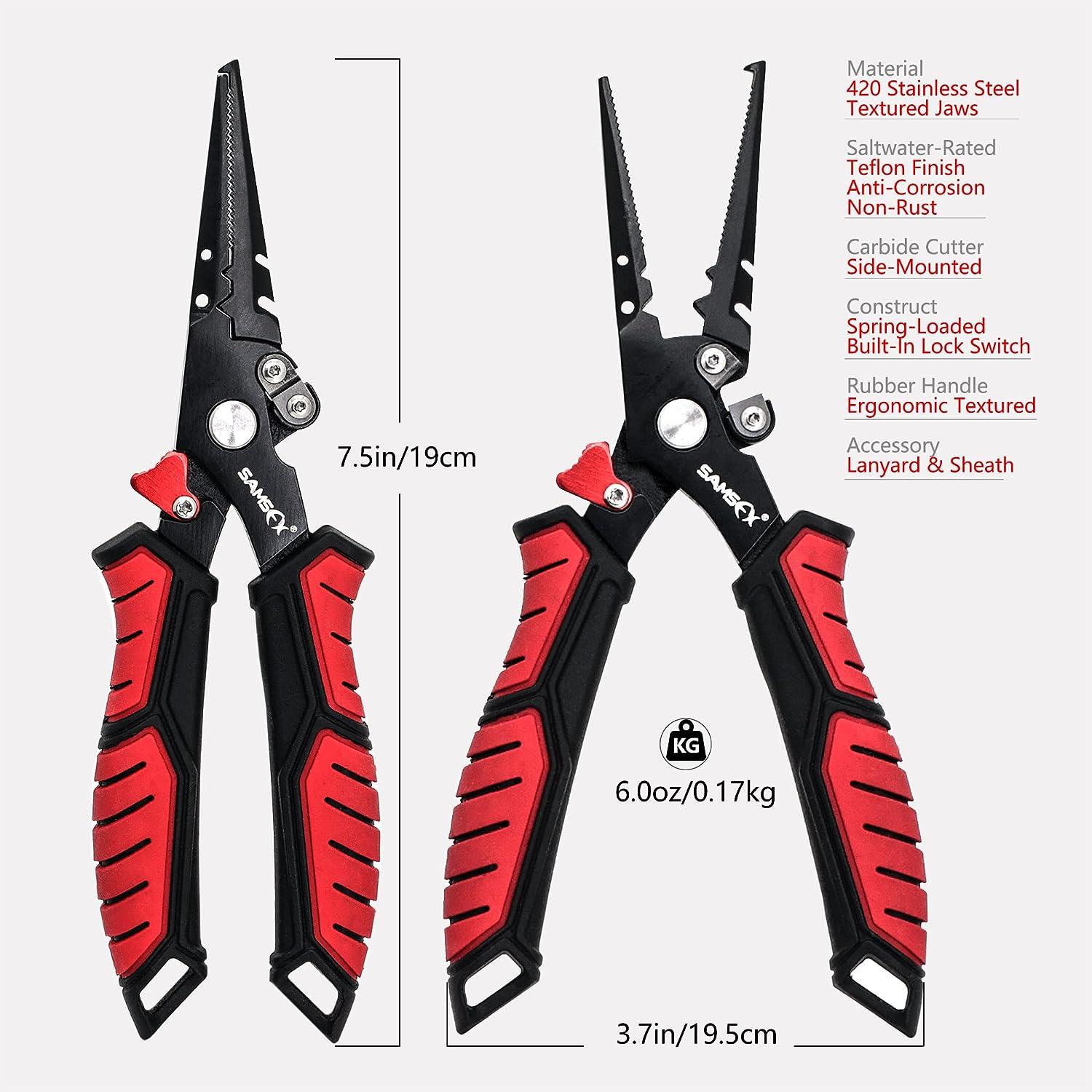 1PC Multifunctional Straight Nose Fishing Pliers Stainless Steel