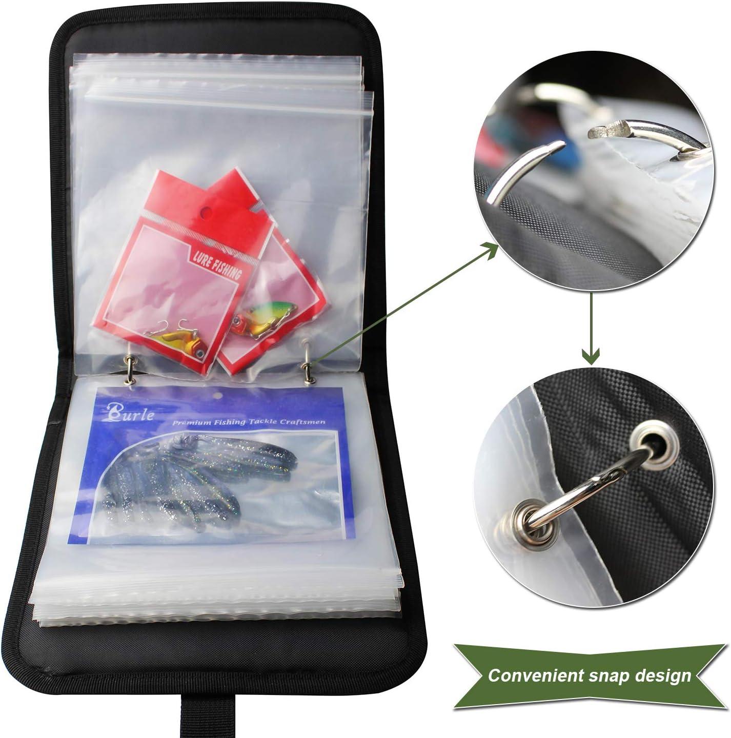 Fishing Soft Bait Binder PVC Bag Lure Storage Waterproof Tackle