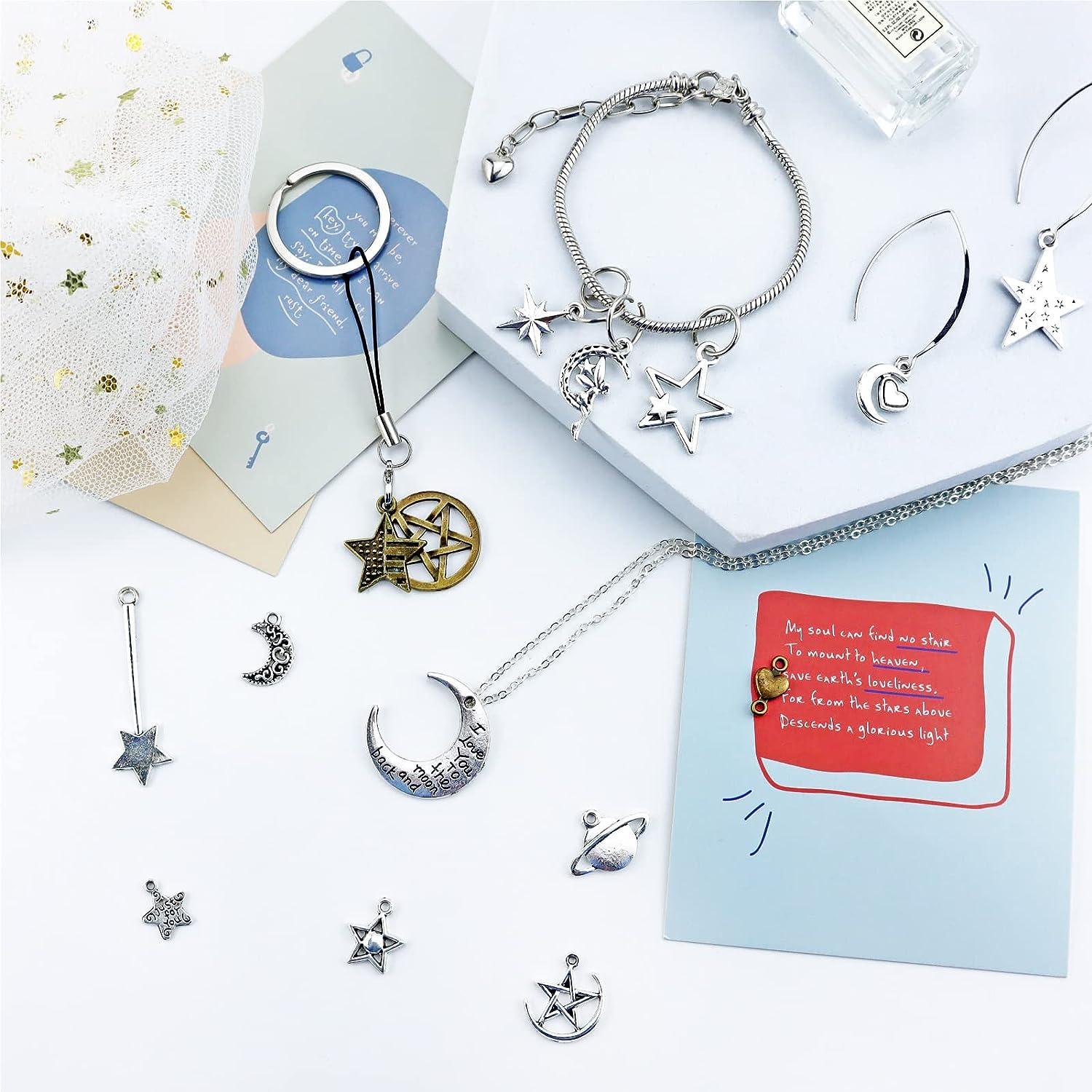 HAMIYELL 72 Pcs Mini Star Charms Enamel Alloy Star Pendant for DIY Craft  Necklace Bracelet Jewelry Making