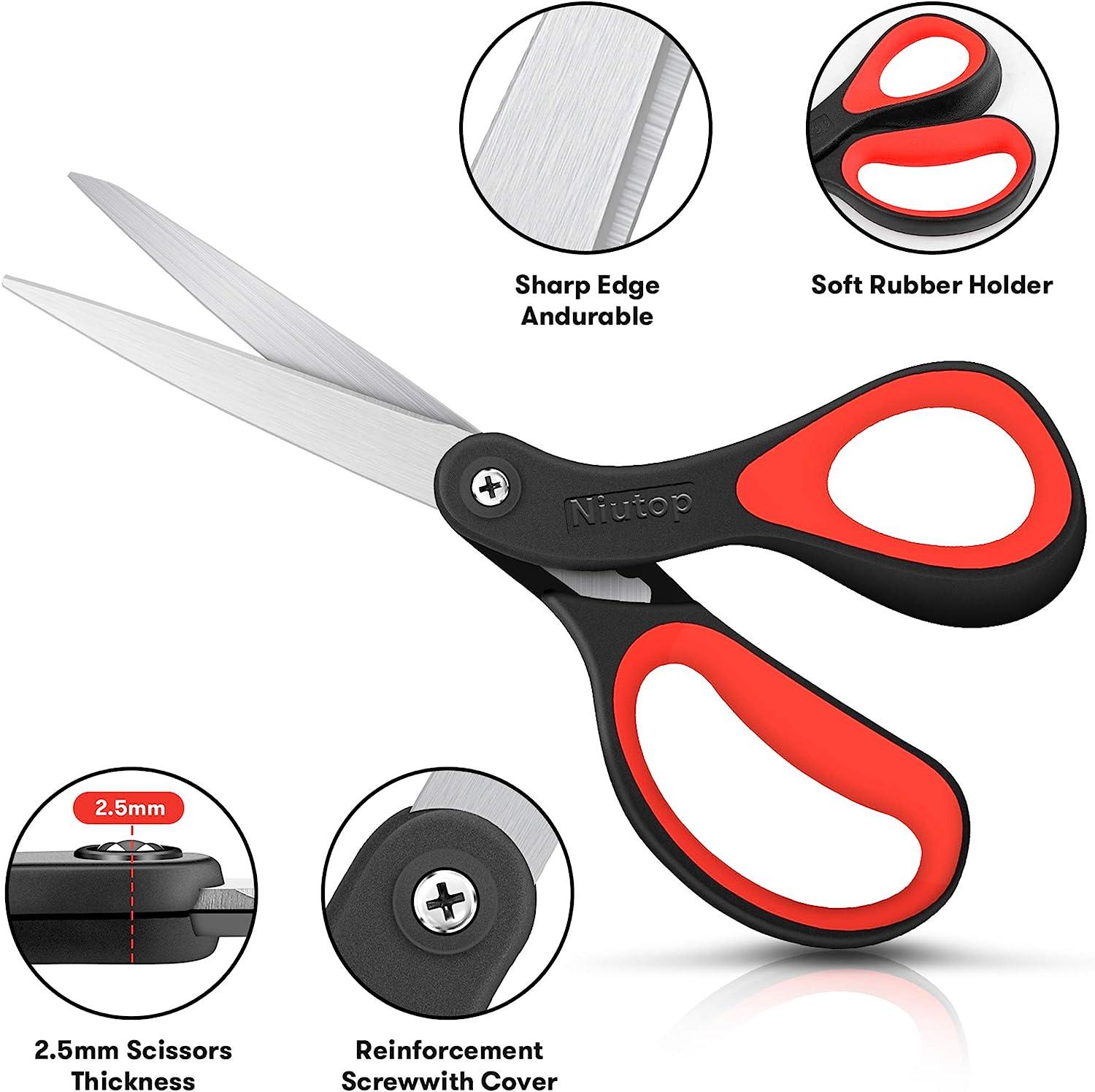 Wholesale Scotch Home and Office Scissors- 8 RED