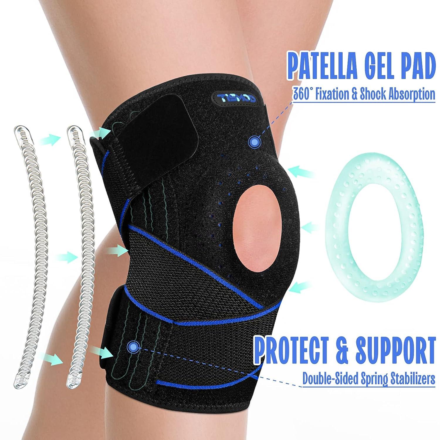4 Sizes Available - Plus Size Knee Braces with Side Stabilizers & Patella  Gel Pads,Knee Support for Knee Joint Recovery or Injury Prevention for Man  and Women 