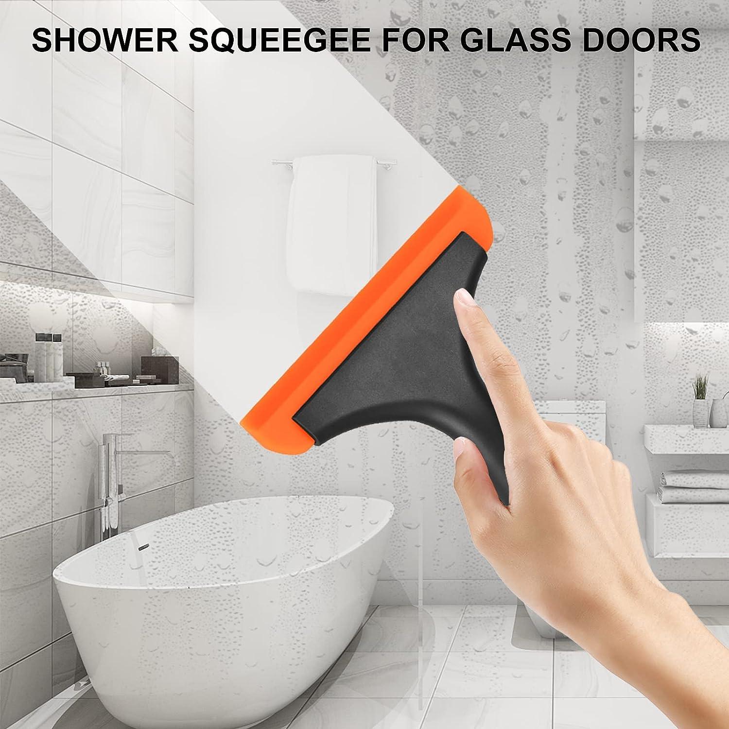 SetSail Shower Squeegee for Glass Doors, Small Squeegee for Shower Glass  Door Mini Silicone Squeegee for Window Cleaner Tool Squeegee for Door,  Bathroom, Mirror, Tiles and Car Windows Cleaning