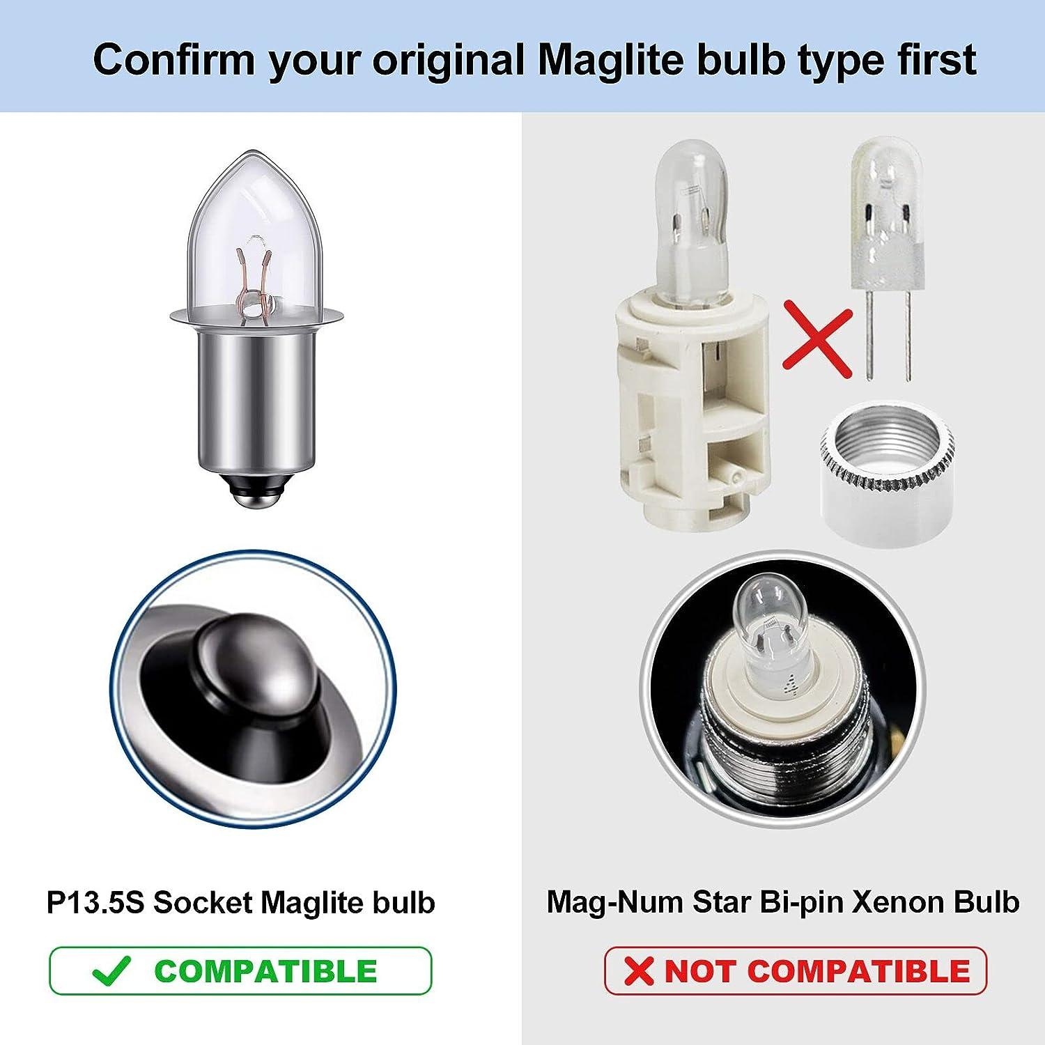 TRLIFE Maglite LED Conversion Kit, DC4-24V Maglite LED Bulb