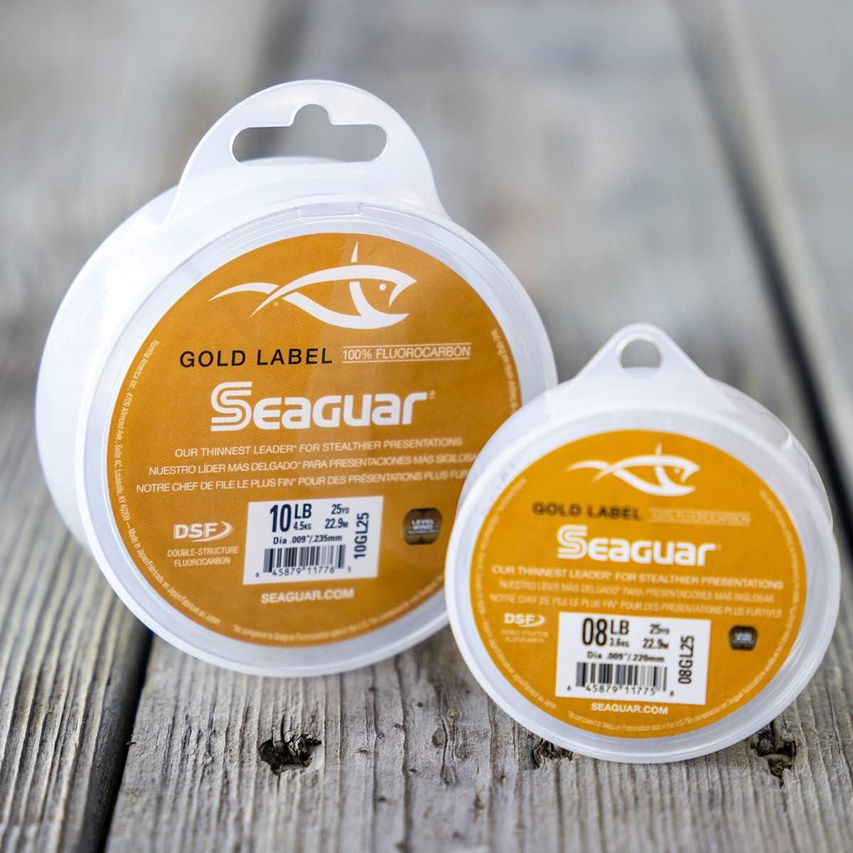 Seaguar Unisex Adult Gold Label 50 Fluorocarbon Fishing Line Leader, Clear,  50yds : : Sports & Outdoors