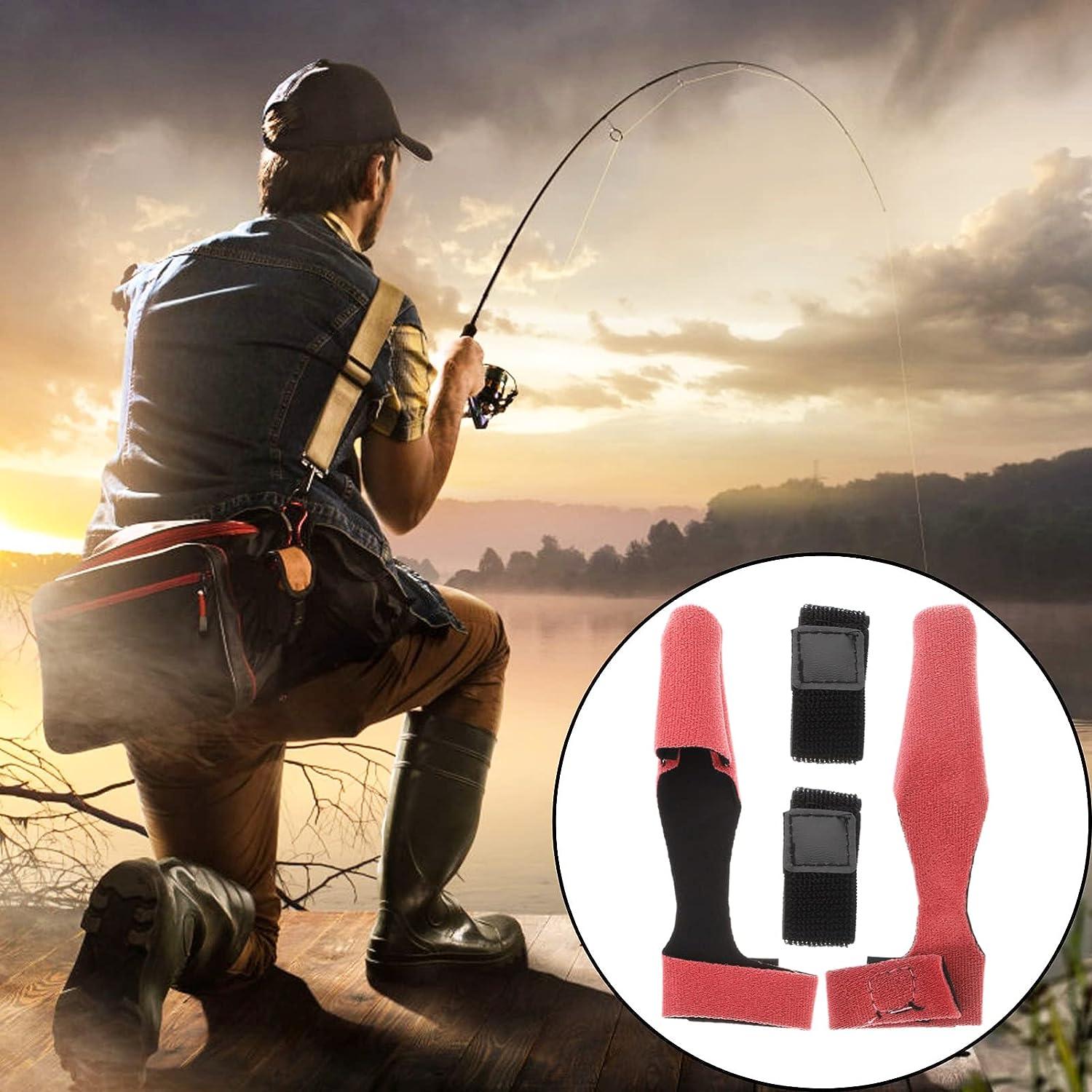 TEHAUX 4Sets Fishing Rod Protection Sleeves Fishing Rod Tip Covers Set  Glove Protector Case Fastening Strap Set Accessories Rod Guard Caps Fishing  Tools