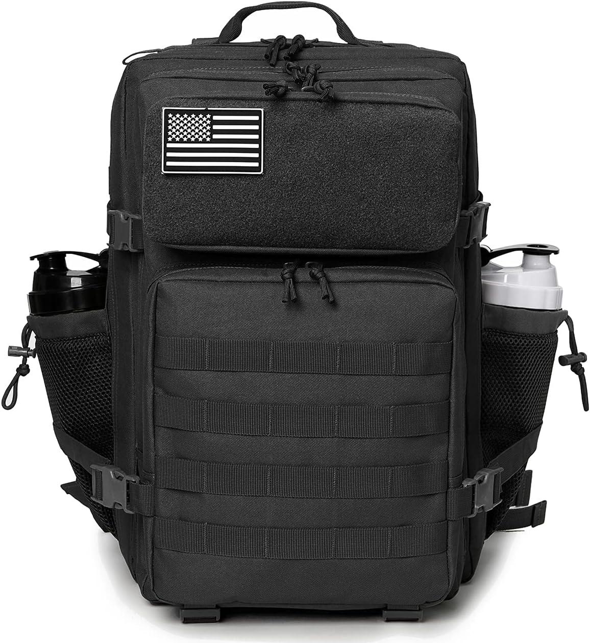 QT&QY 45L GYM Fitness Style Backpacks for men/women Military Tactical  Training Molle Survival Bag Hiking