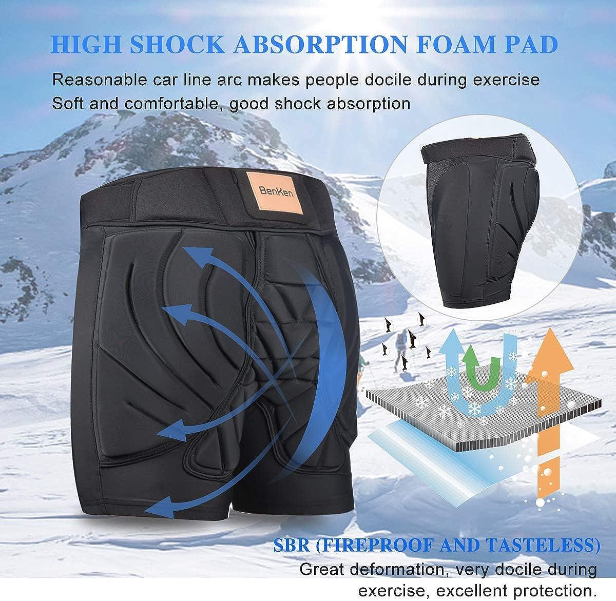 Hip Pads Ski Shock Shorts Hip Protector Men Women Protective Tailbone Pad  Shorts Skate Ski