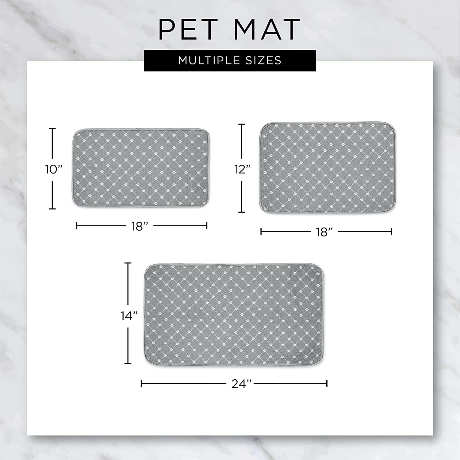 Washable Absorbent Mat - Gray