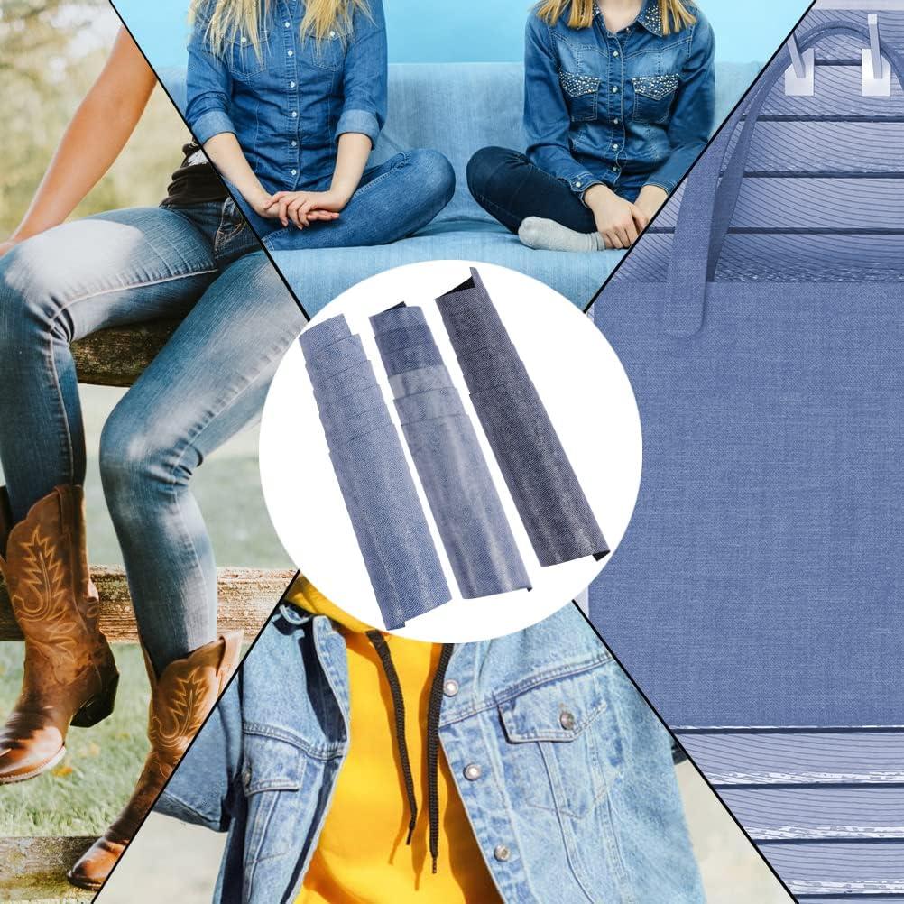 Amazon.com: LZYMSZ 36pieces Denim Iron On Patches Set, 32pcs No-Sew Shades  of Blue Black Assorted Denim Repairs Patches for Knee/Jeans/Clothing & 4pcs  Mini Sewing Kit : Arts, Crafts & Sewing