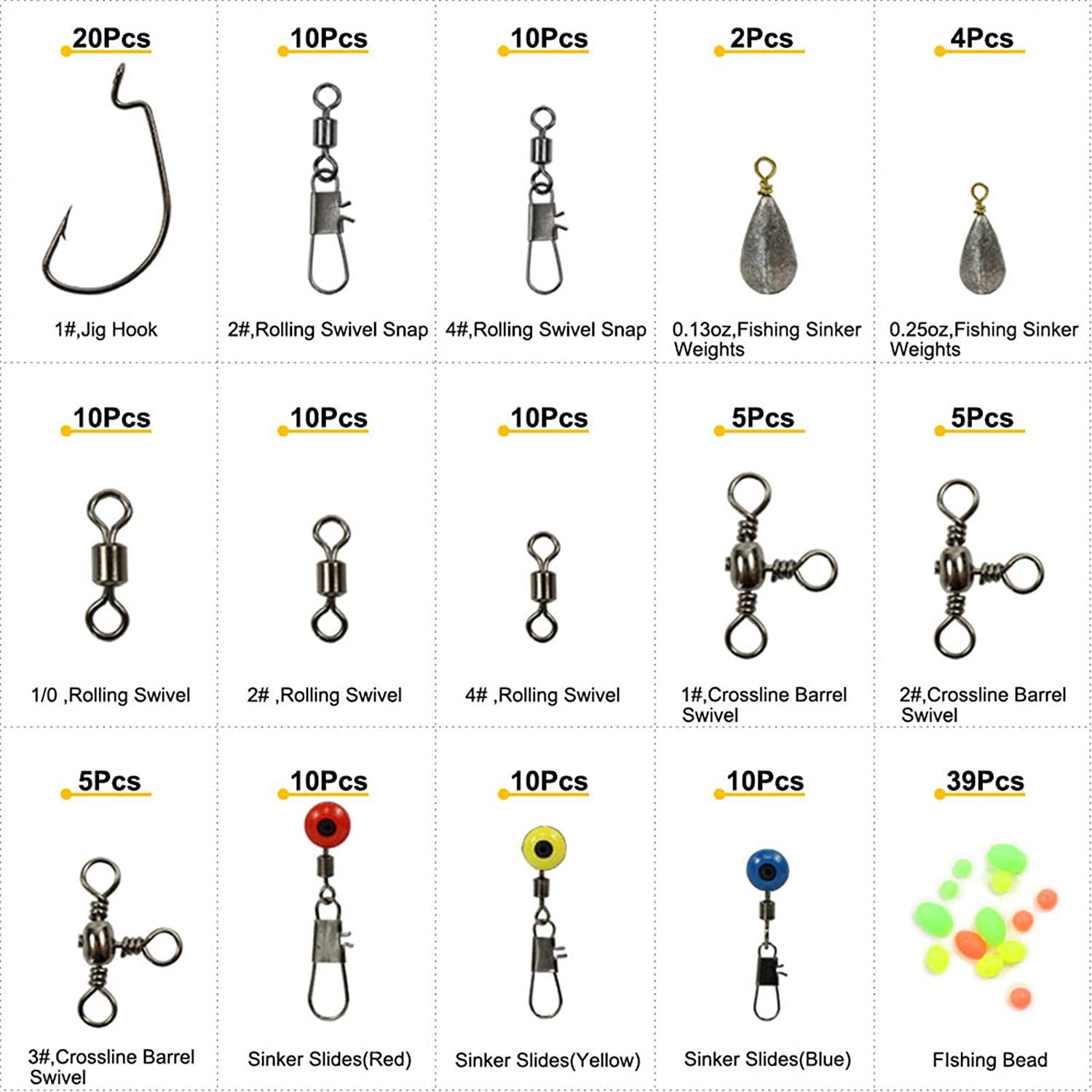 10Pcs 3 Way Luminous Fishing Rolling Swivels Sea Tackle Hook Connector  Accessories Tackle Connector Rolling Swivels 3-Way Swivel