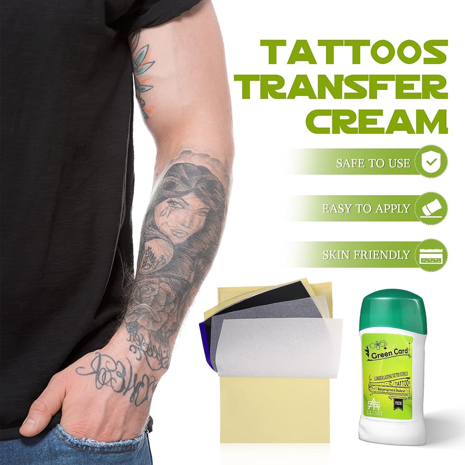 15pcs Tattoo Transfer Paper and Gel Kit for Transfer Stickers Paper Machine  Stencils Temporary Tattoo Supplies Accessories Clean Dry Protection  Antiperspirant Deodorant