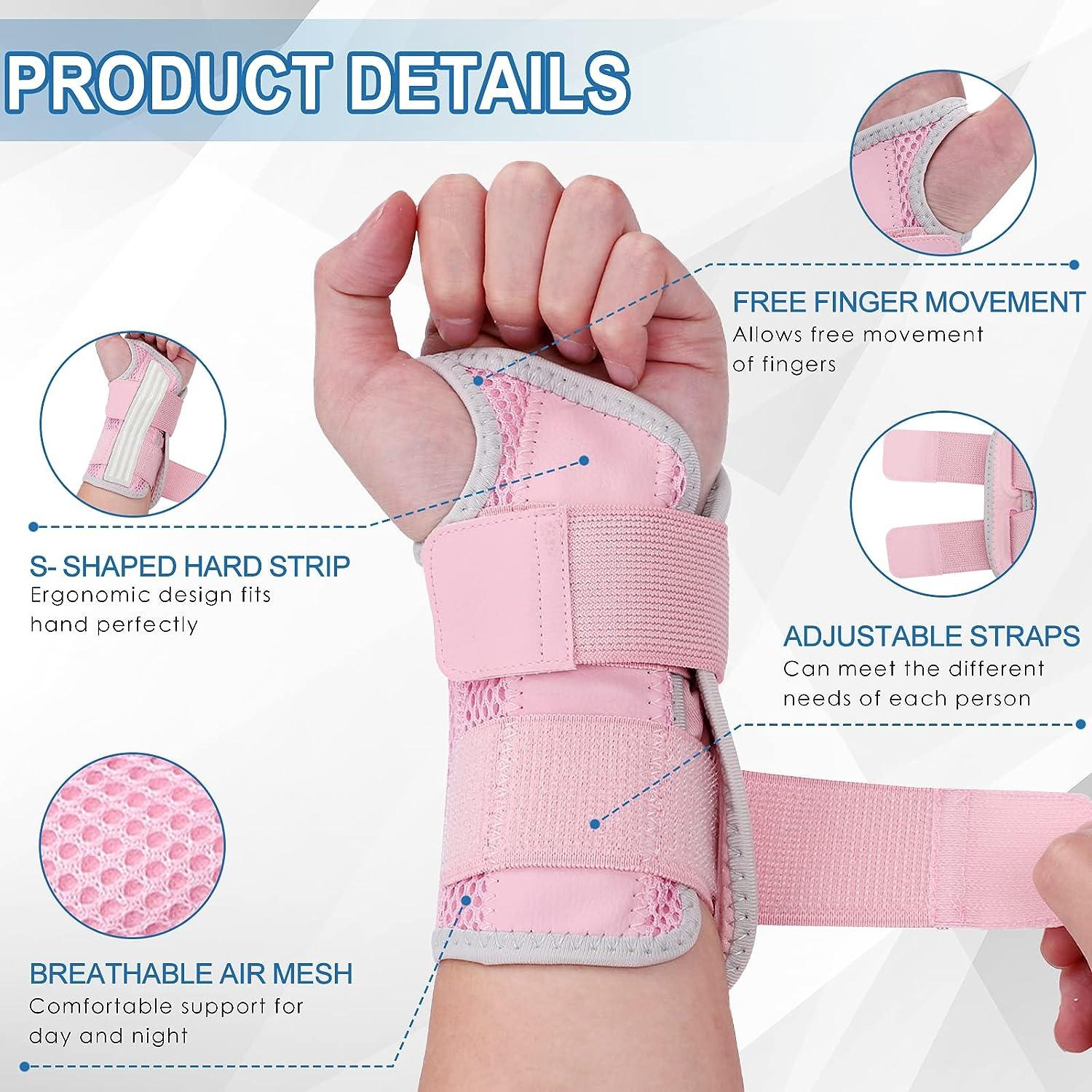 Breathable Universal Left Hand Wrist Brace for Carpal Tunnel, Tendonitis,  Wrist Pain & Sports Injuries