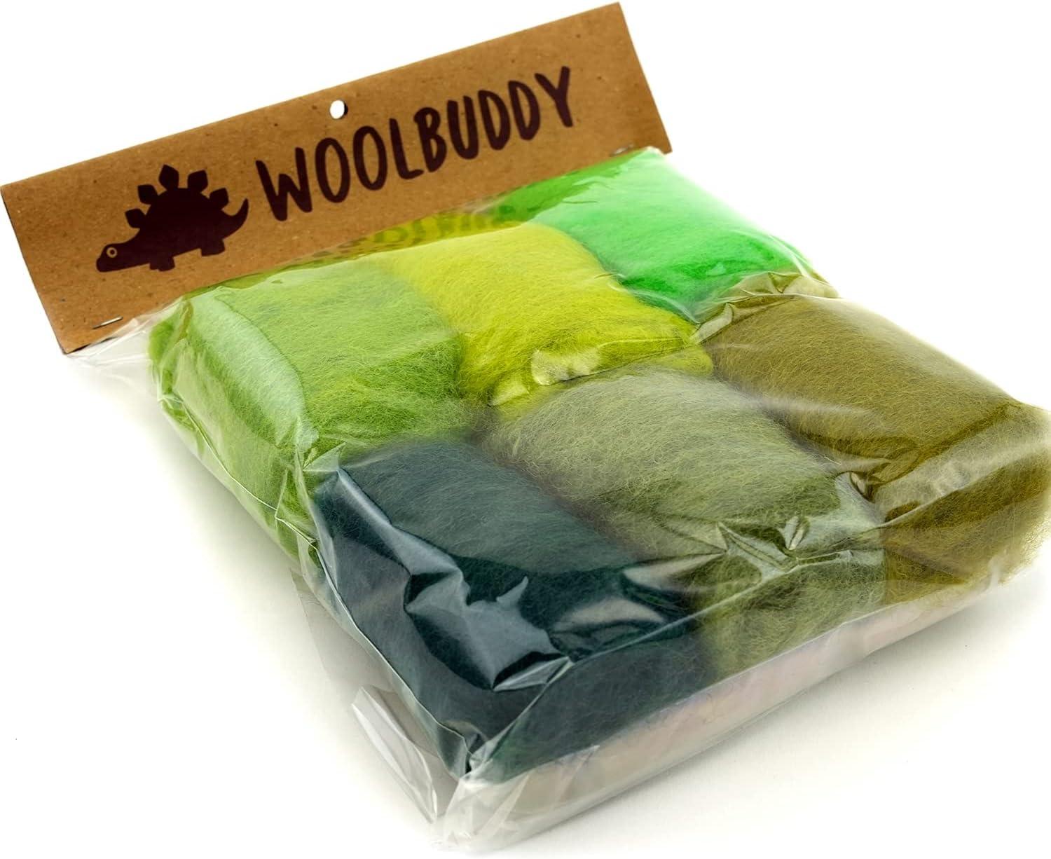 Woolbuddy Needle Felting Wool Roving Bag 60g Beautiful Roving Wool