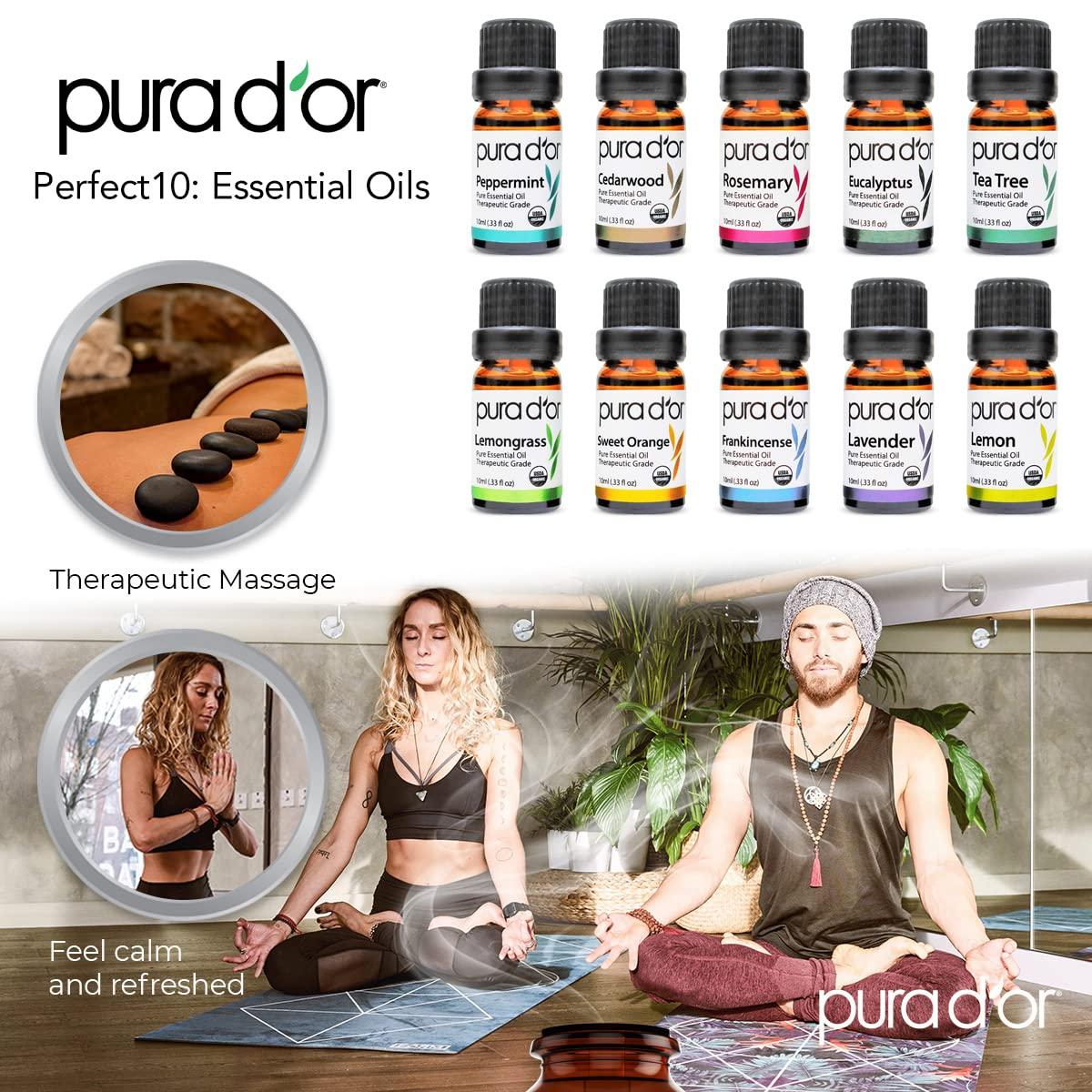 Lavender Essential Oil - USDA Organic, 100% Pure, Natural, Therapeutic –  PURA D'OR