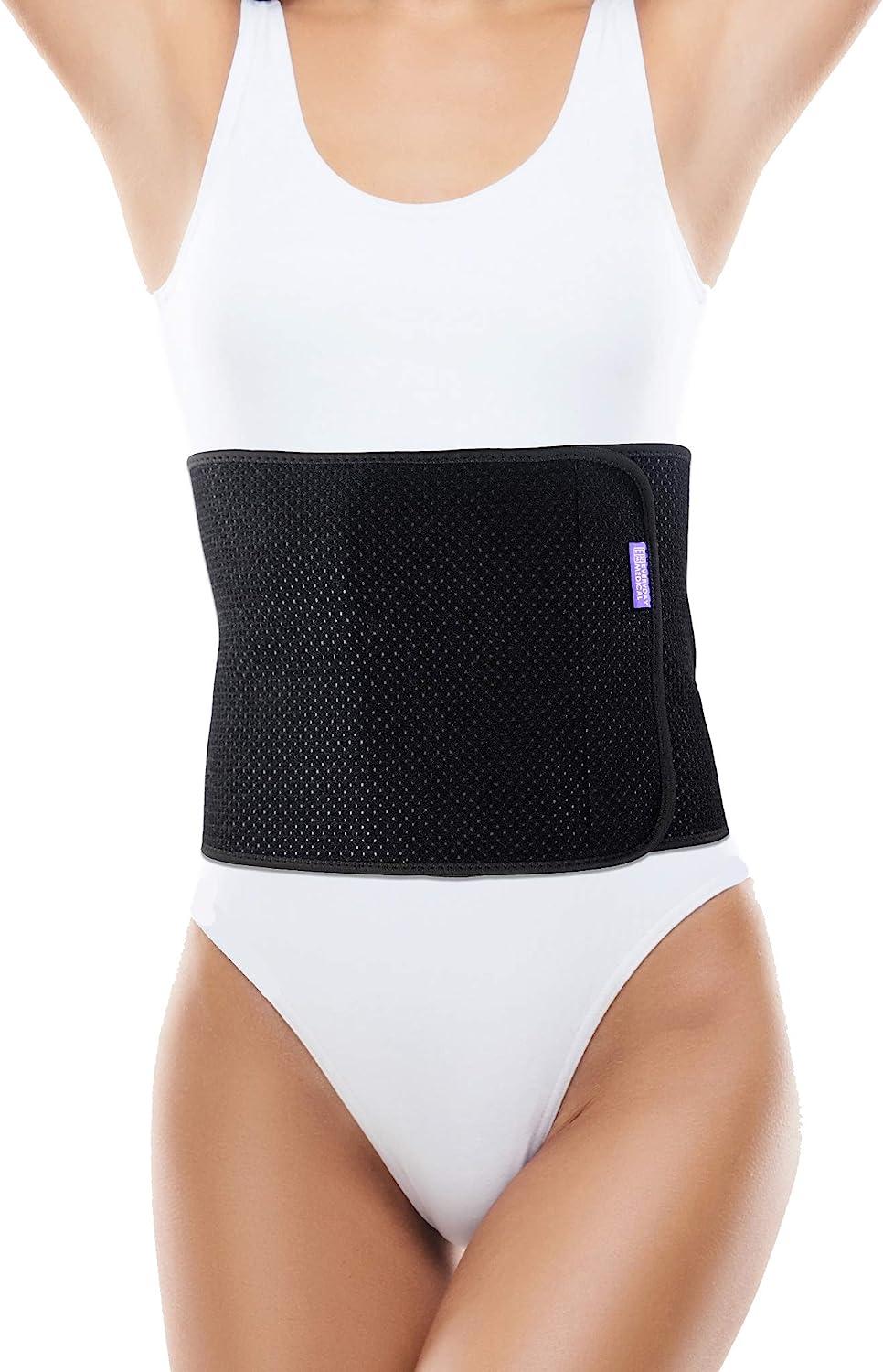 Everyday Medical Abdominal Binder Post Surgery - with Bamboo Charcoal  Accelerate Healing and Reduce Swelling After C-Section, Abdomen Surgeries, Tummy  Tuck, Bladder & Gastric Bypass Belly Girdle Small/Medium (Pack of 1)