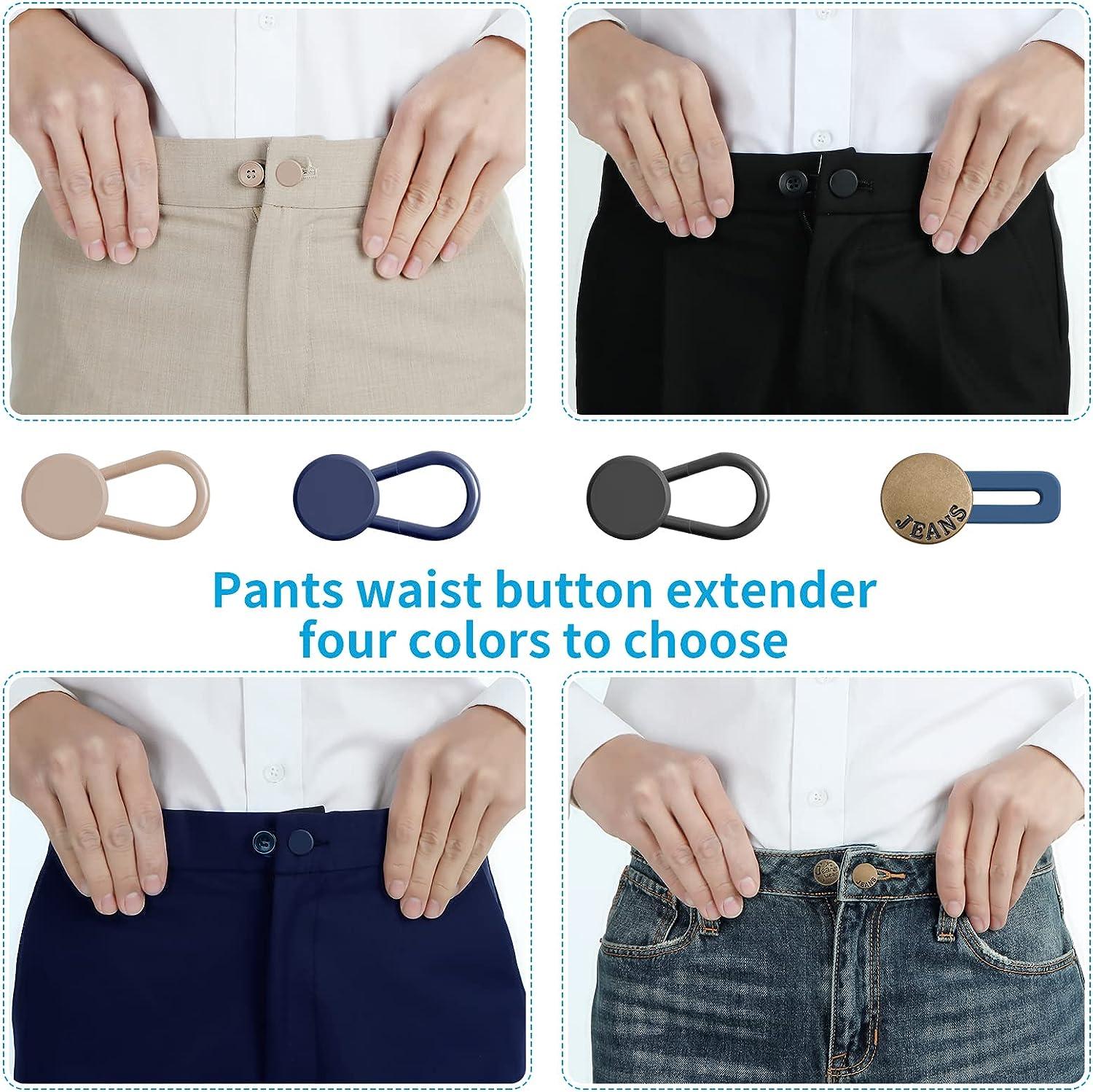 5pcs Pants Waist Button Extender No Sewing Instant Trousers Waistband  Extenders For Jeans Denim Skirt Telescopic Removable Button Multi Use  Extenders | Today's Best Daily Deals | Temu