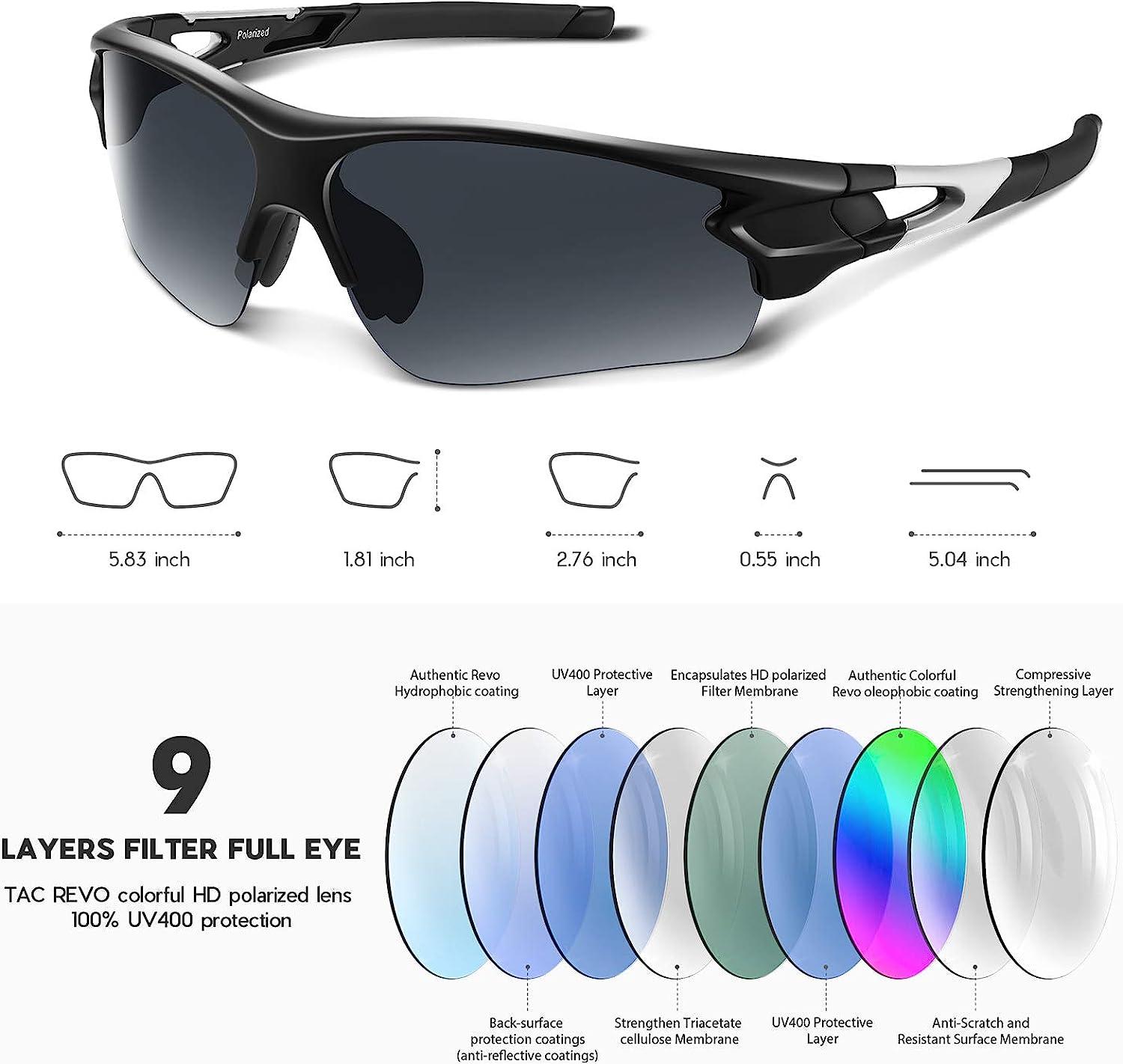 Bea Cool Polarized Sports Sunglasses for Men Women UV400