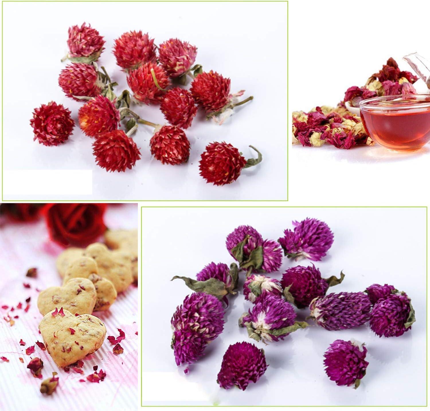 PEPPERLONELY Kosher Certified Botanical Dried Edible Flowers Lavender, Rose  Buds & Petals, Jasmine, Chamomile, Hop Flowers for Herb Tea, Soap Making