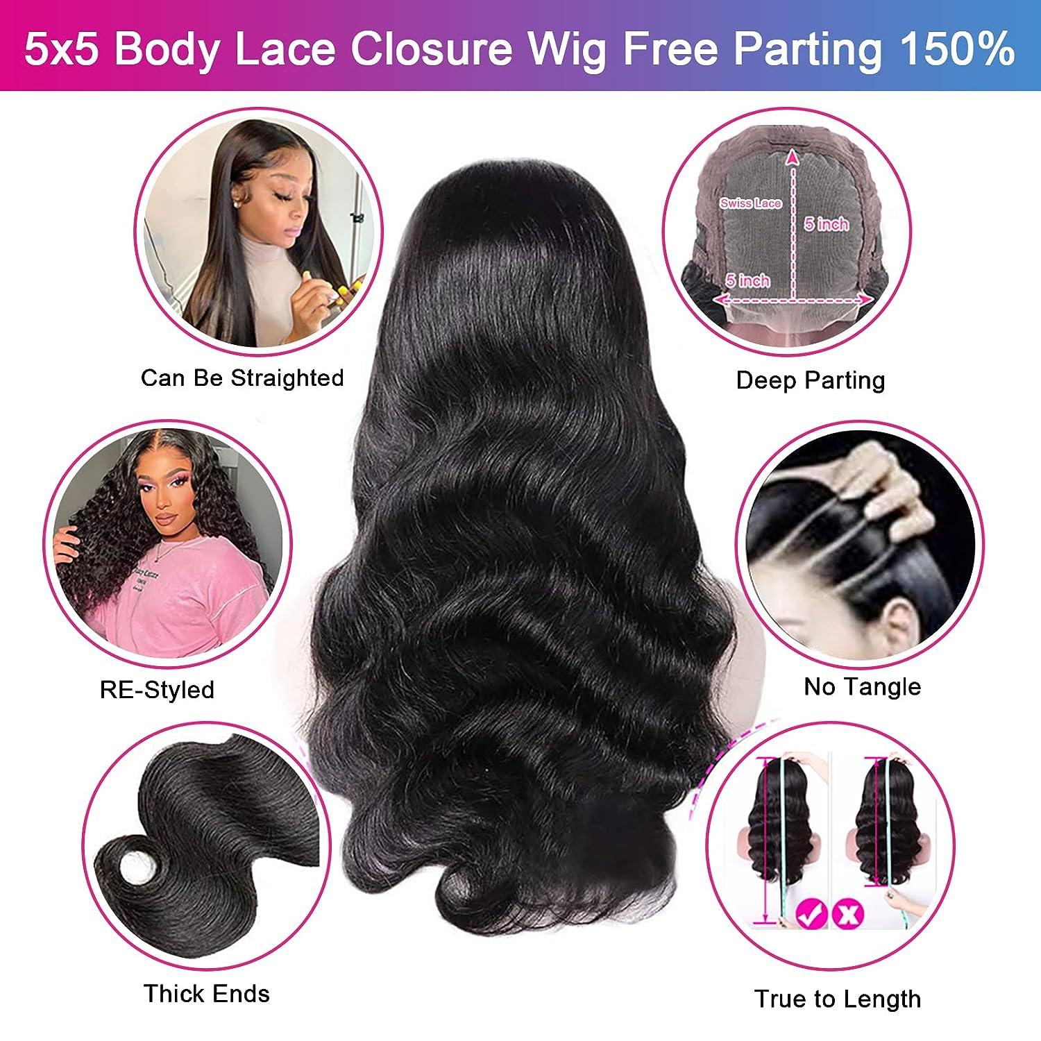 Body Wave Lace Closure 5x5 Lace Front Closure With Nigeria