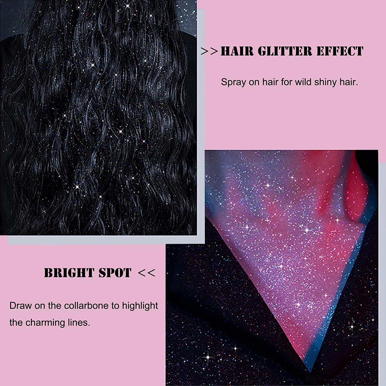 Shiny Glitter Spray Hair And Body Glitter Spray Quick Drying