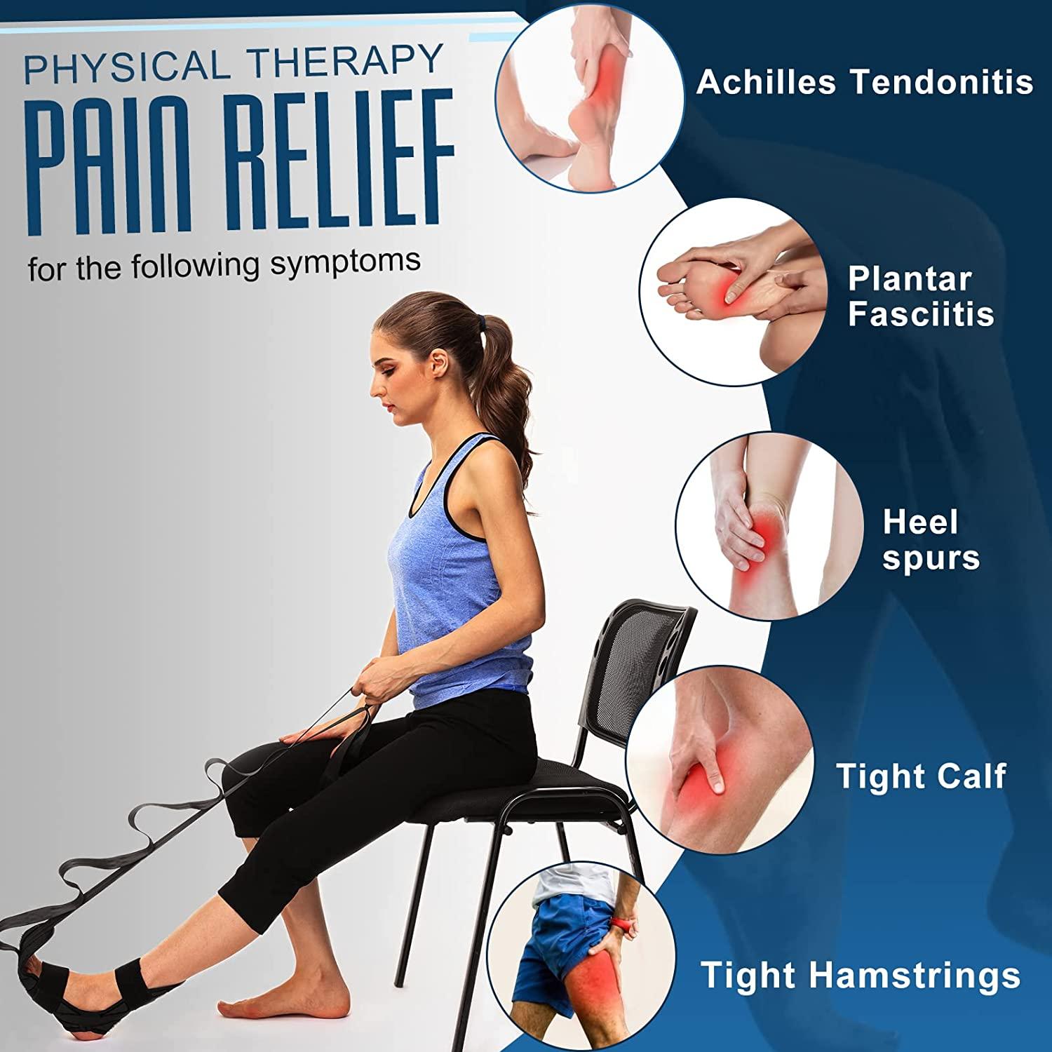 Foot and Calf Stretcher for Plantar Fasciitis, Achilles Tendonitis