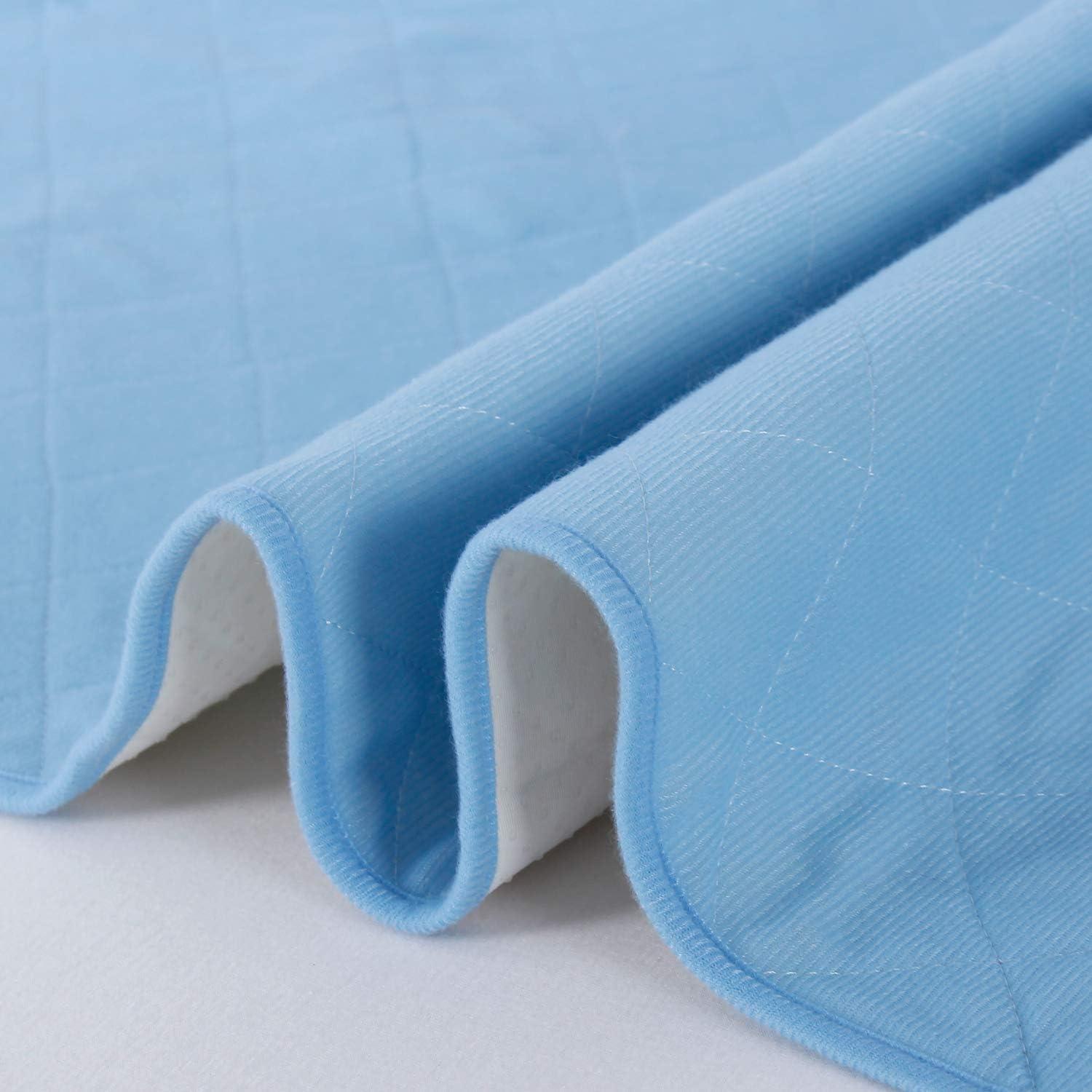 Washable Bed Pads for Incontinence 2 Pack,34'' x 52'', Reusable