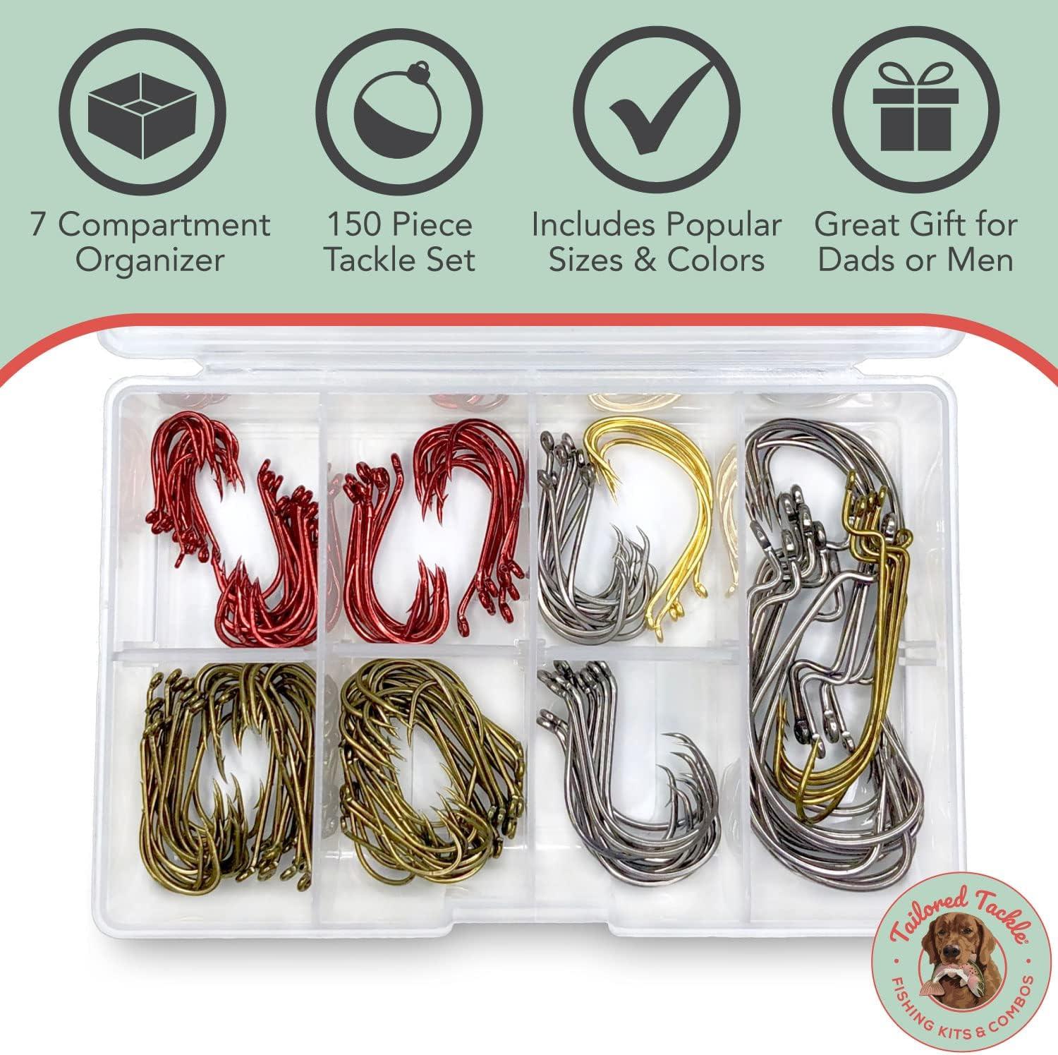 Tailored Tackle Fishing Kit 147 Pc of Gear Tackle Box with Tackle