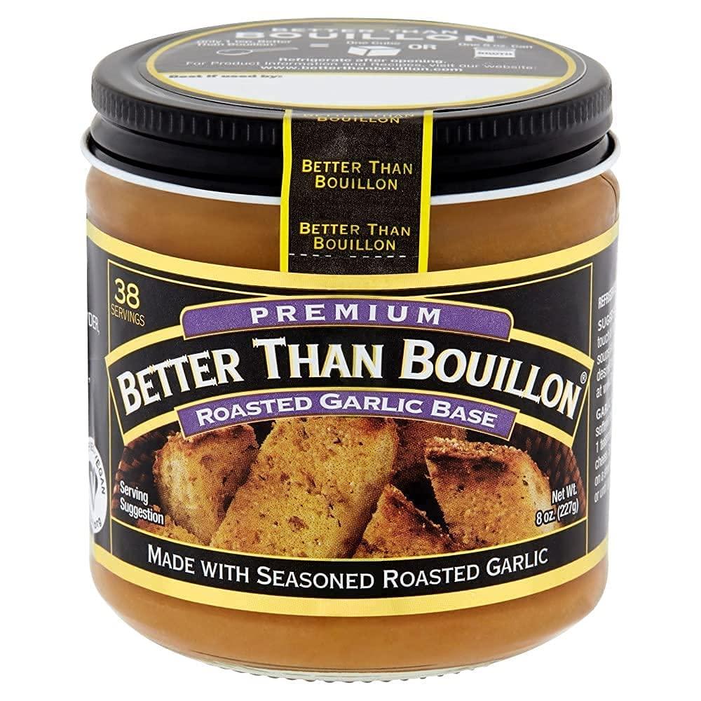 Better Than Bouillon Premium Roasted Garlic Base, Made with Seasoned Roasted  Garlic, 38 Servings Per Jar, 8 Ounce Jar (Pack of 1)