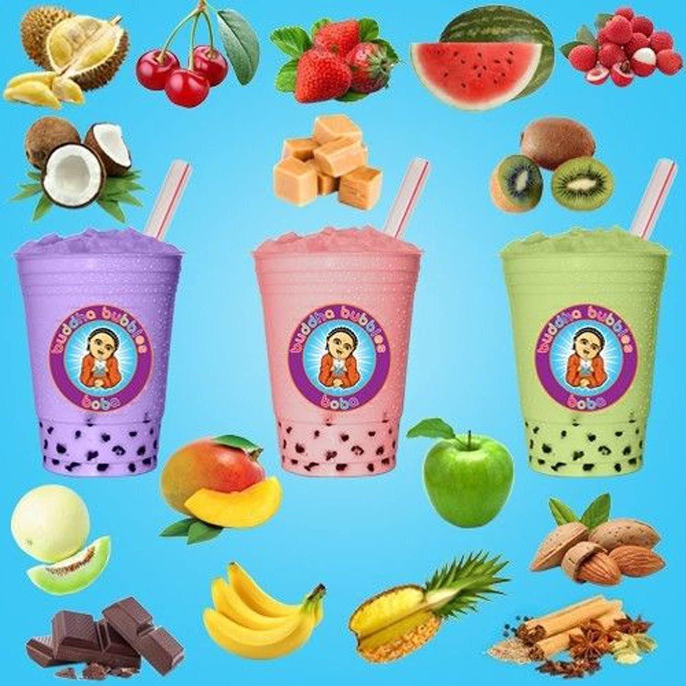 Bay Island Bubble Tea Kit with Instant Boba Milk Tea, Christmas