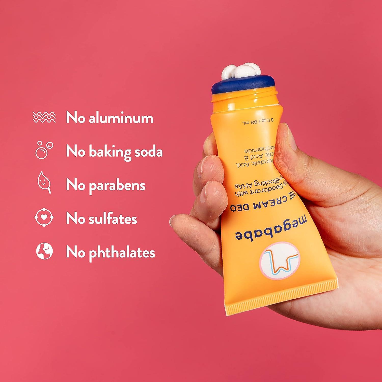 Megababe Daily Deodorant - The Cream Deo with Odor-Blocking AHAs