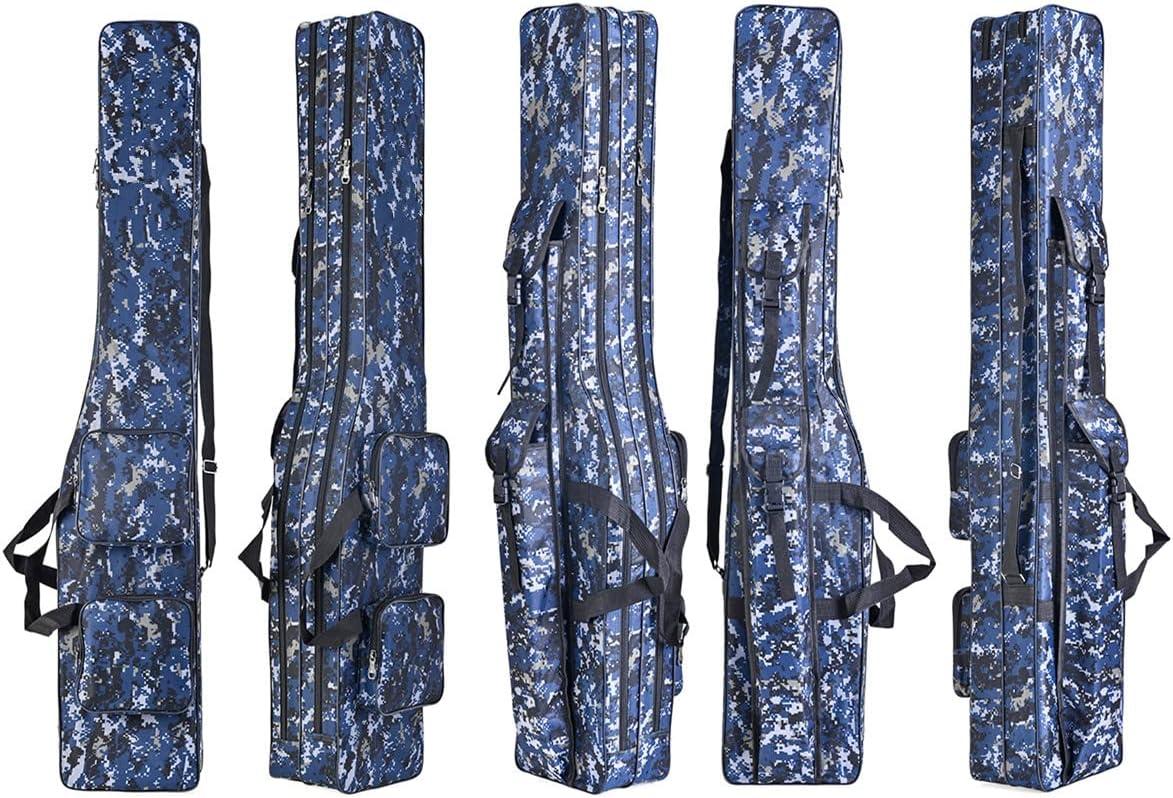 Toasis Fishing Rod Carrier Bag Fishing Pole Carrying Case for Travel 4.26  Ft Length 1.3M Camo