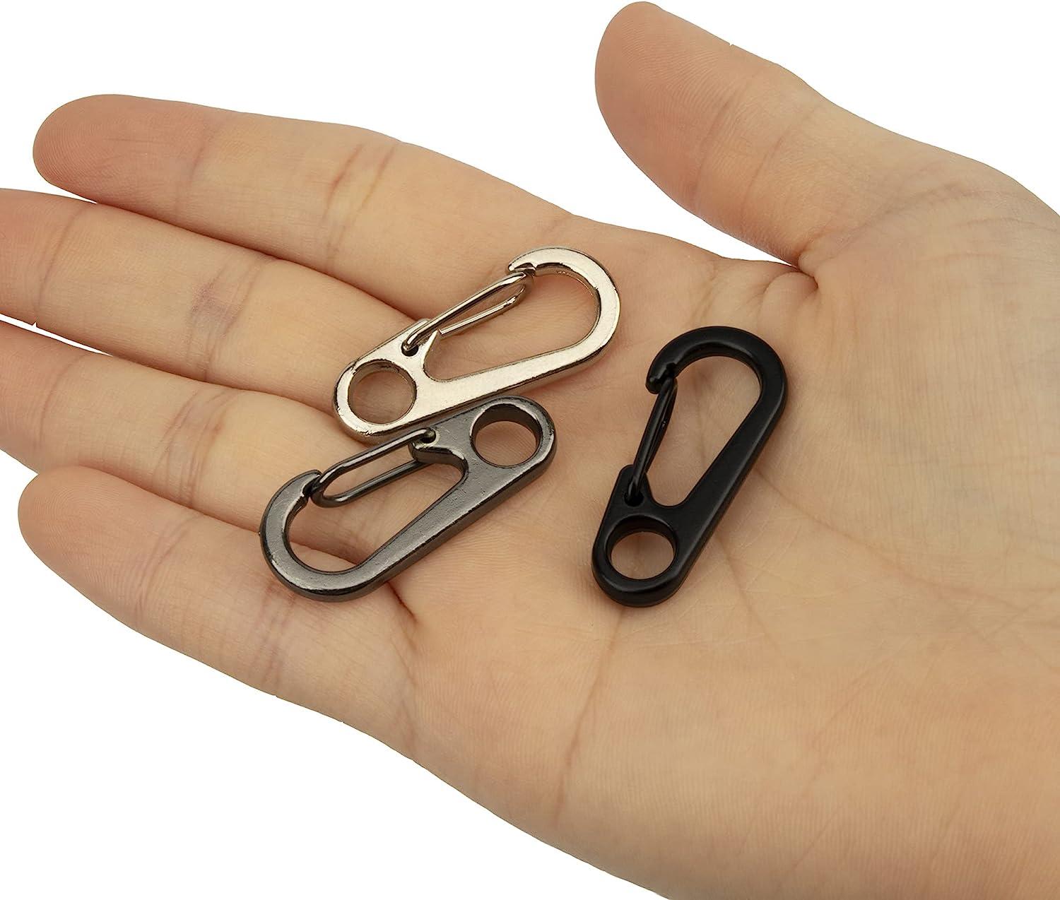 Mini Carabiner Clip Snap Hooks for Keychains Backpack Bottles