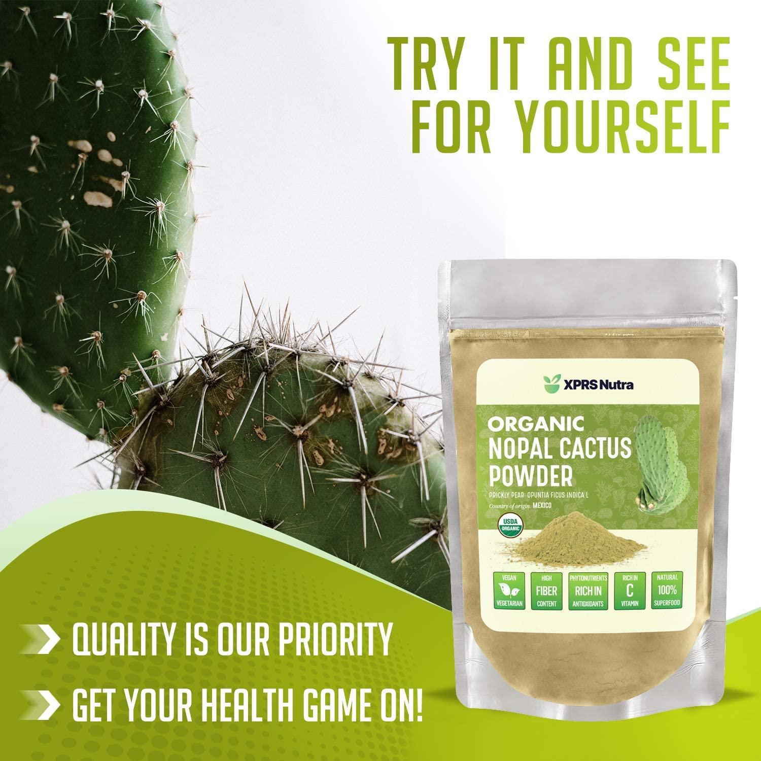 Xprs Nutra Organic Nopal Cactus Powder Prickly Pear Supplement Nopal Powder From Mexico High 