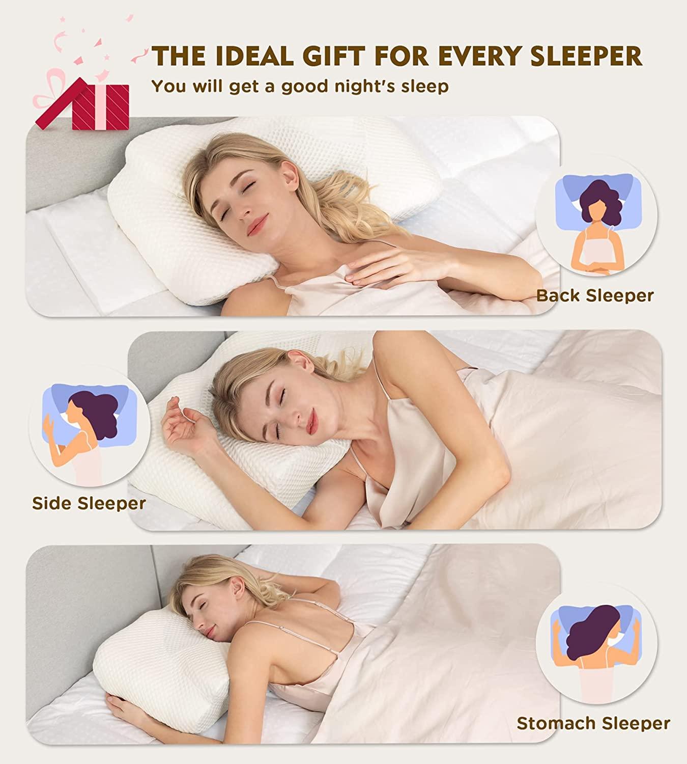 Lumbar Pillow for Sleeping, Lumbar Support Pillow for Bed, for