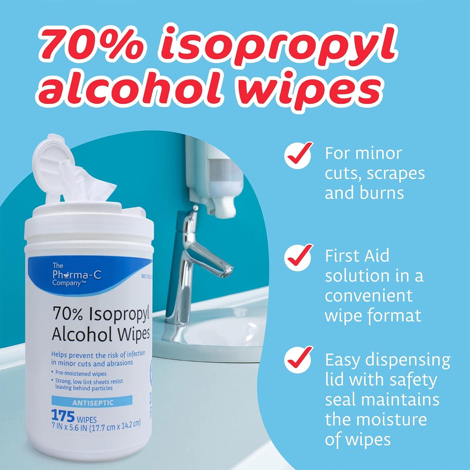 FastAid 70% Isopropyl Alcohol (IPA) SURFACE Disinfection Sachets WIPES –