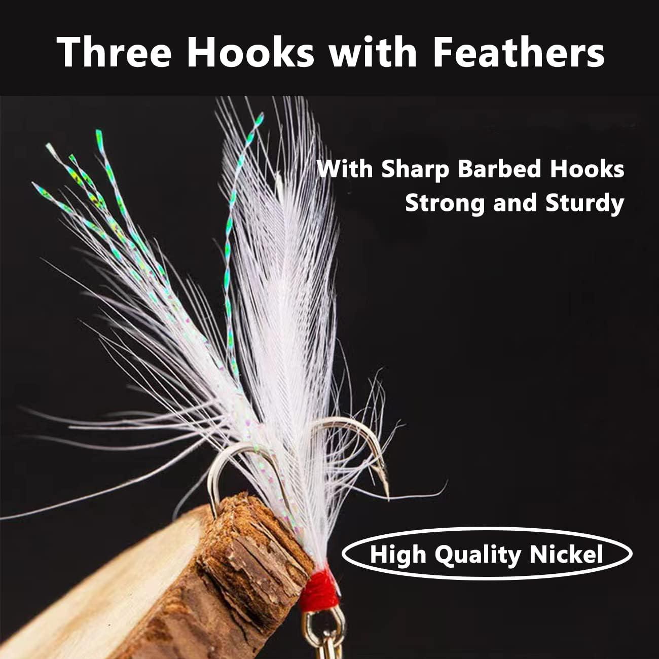 Fishing Lures Duck Shape Feathers with Hooks for Fishing Accessories