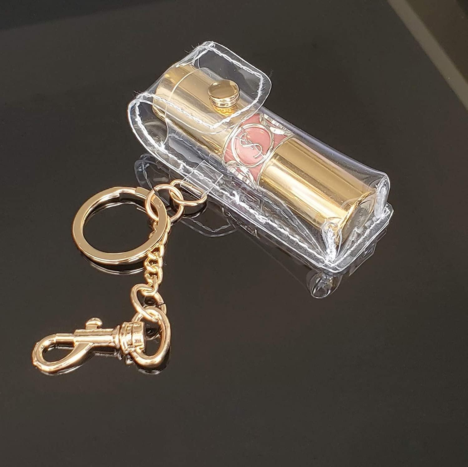 Desing Wish 6 PCS Mini Chapstick Holder Keychain Elastic Sleeve Chapstick  Keychain Holder for Lip Balms/Lip Gloss/Lipsticks, Portable Lip Balm Holder