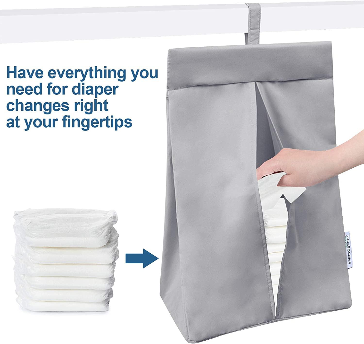 Simple Solid Diaper Bag Diaper Caddy Organizer Portable Nursery