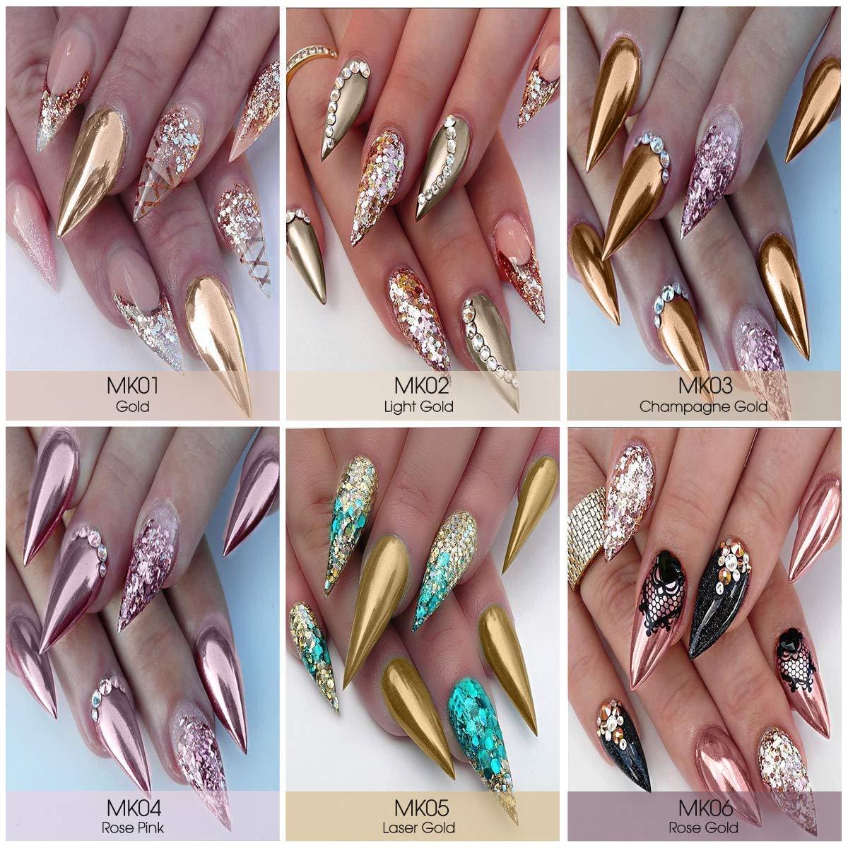 Whats Up Nails - Gold Chrome Powder For Mirror Nails