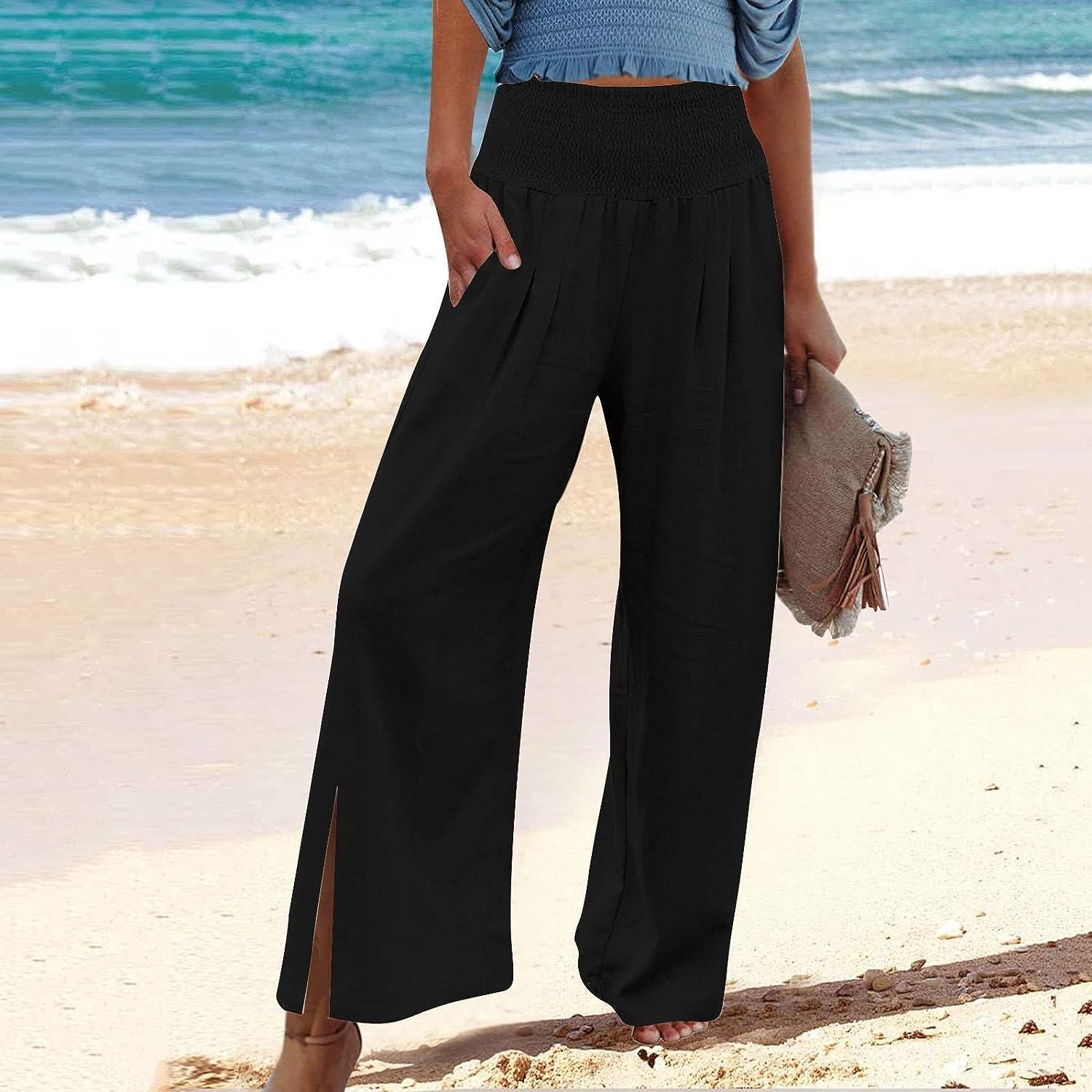 The Curated Closet - Black Beach Pants